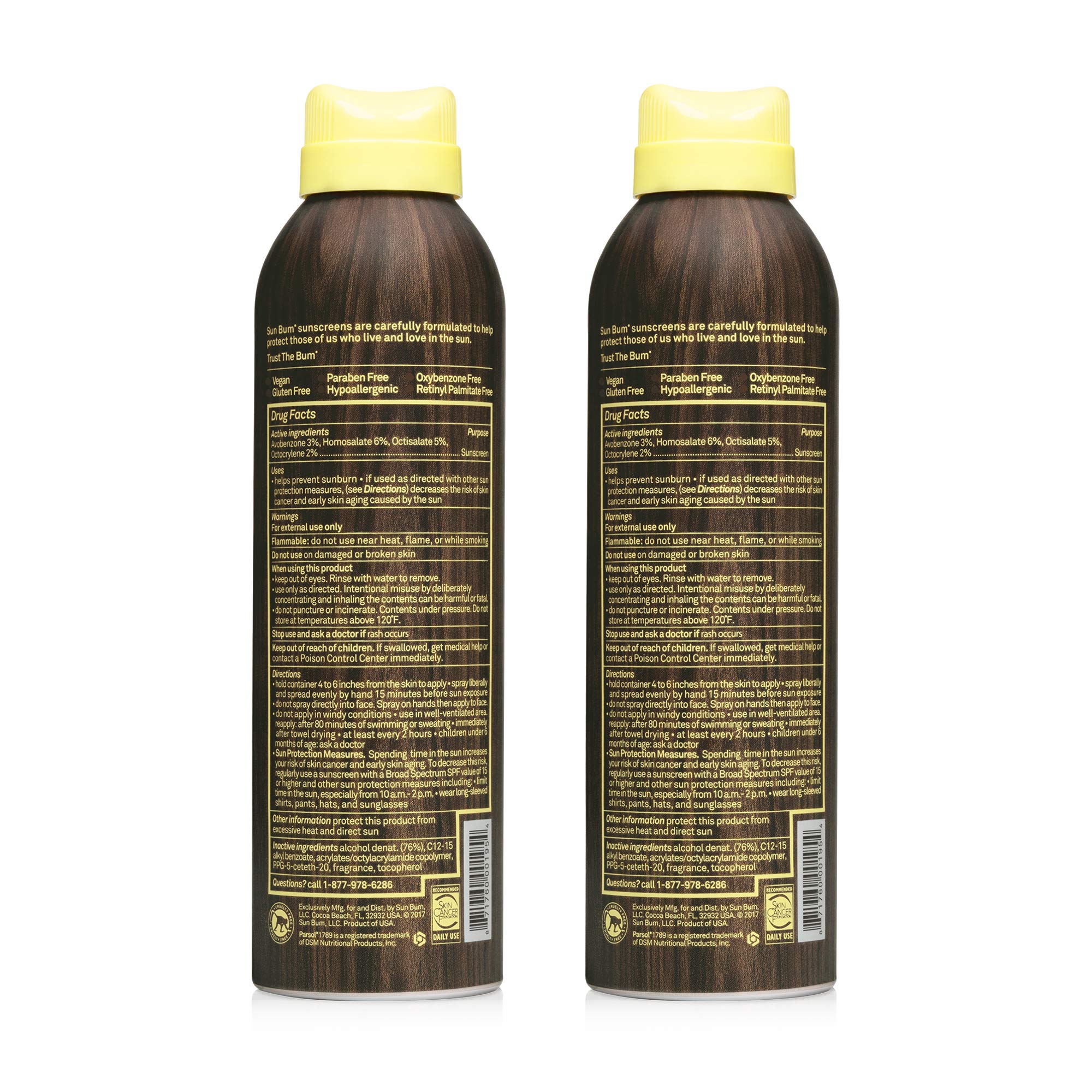 Sun Bum Sun Bum Original Spf 15 Sunscreen Spray Vegan And Reef Friendly (Octinoxate & Oxybenzone Free) Broad Spectrum Moisturizi