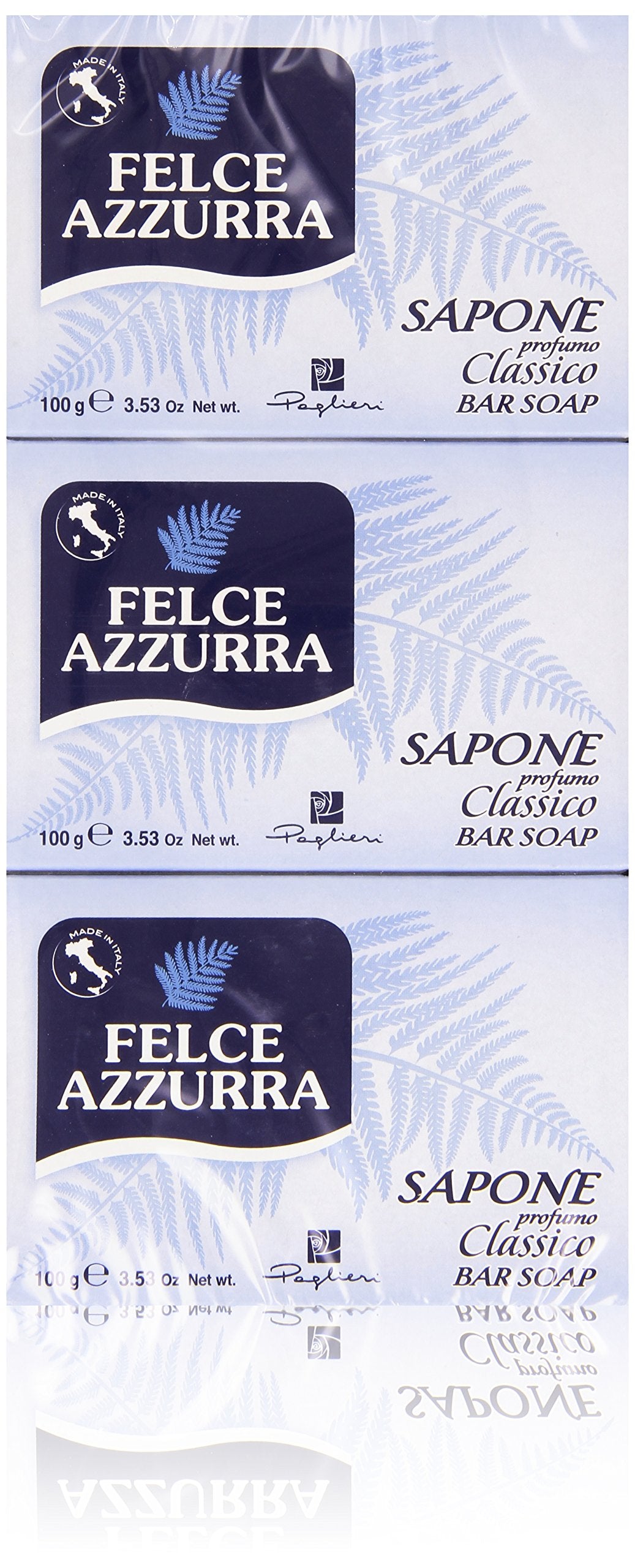 Felce Azzurra - Soap, Classic perfume, 3 x 100 g