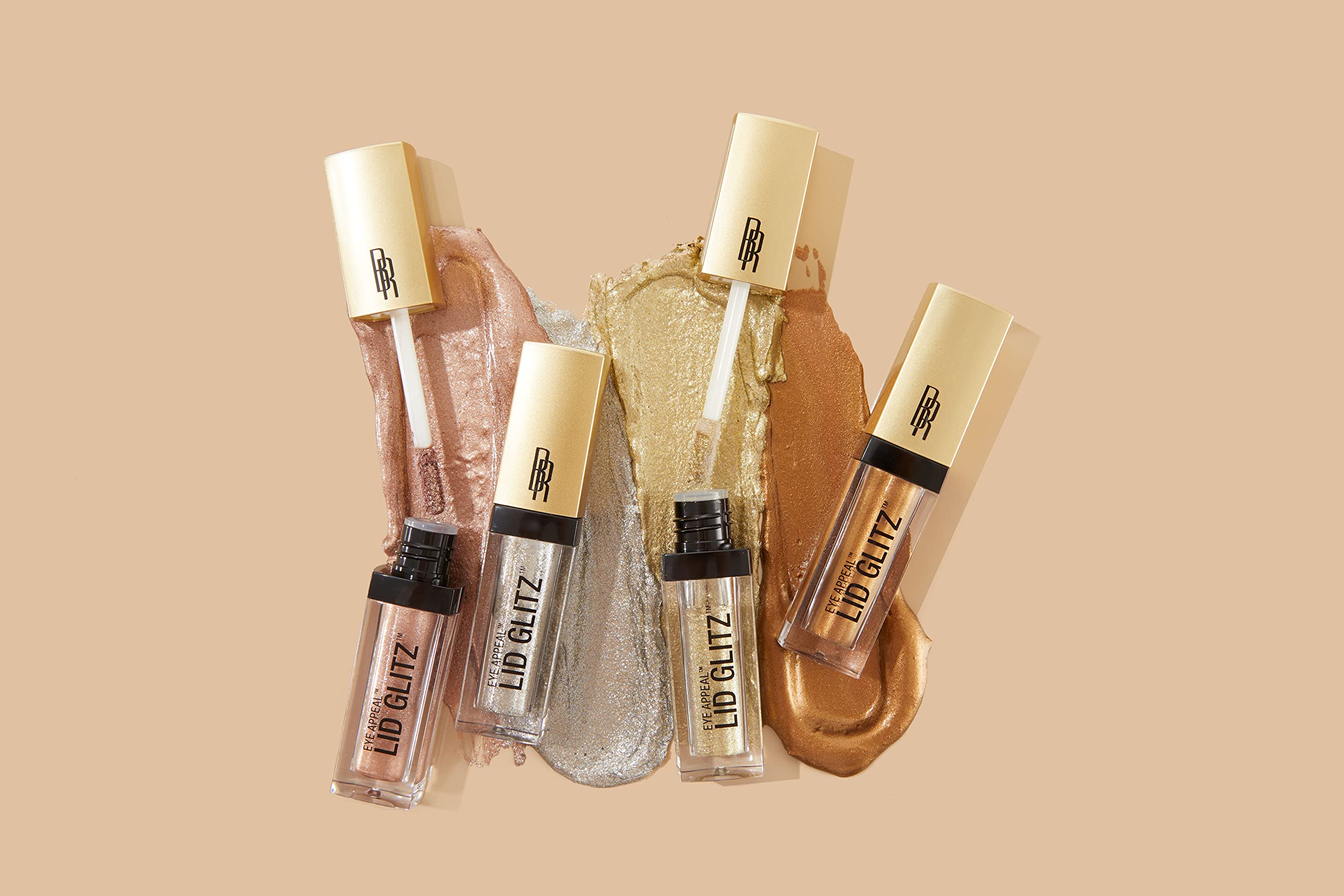 Black Radiance Eye Appeal Lid Glitz Liquid Shimmer Eyeshadow, Black Tie