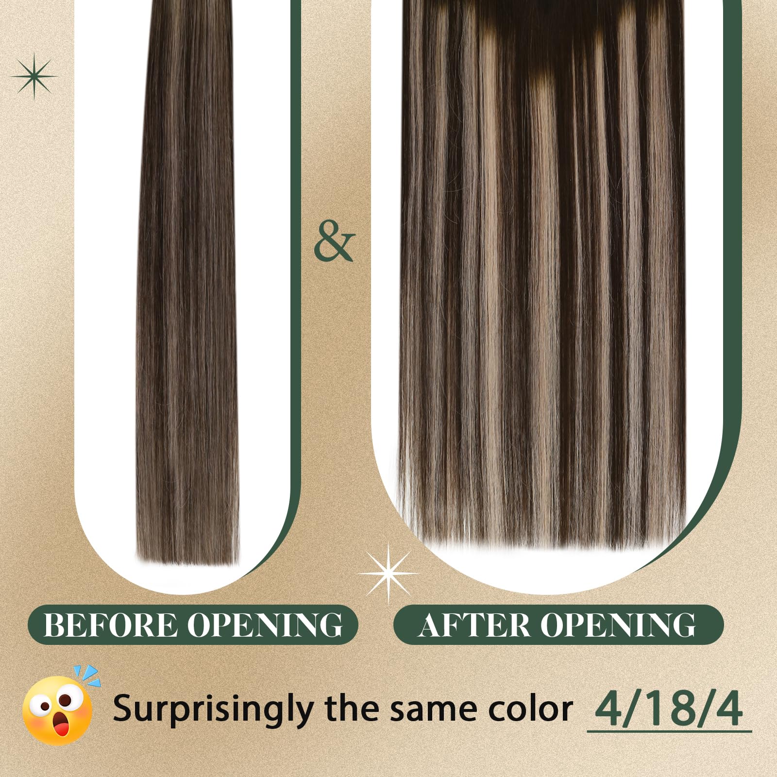 Ugeat Itip Hair Extensions Balayage I Tip Hair Extensions Human Hair Balayage Medium Brown To Ash Blonde Itips Hair Extensions R