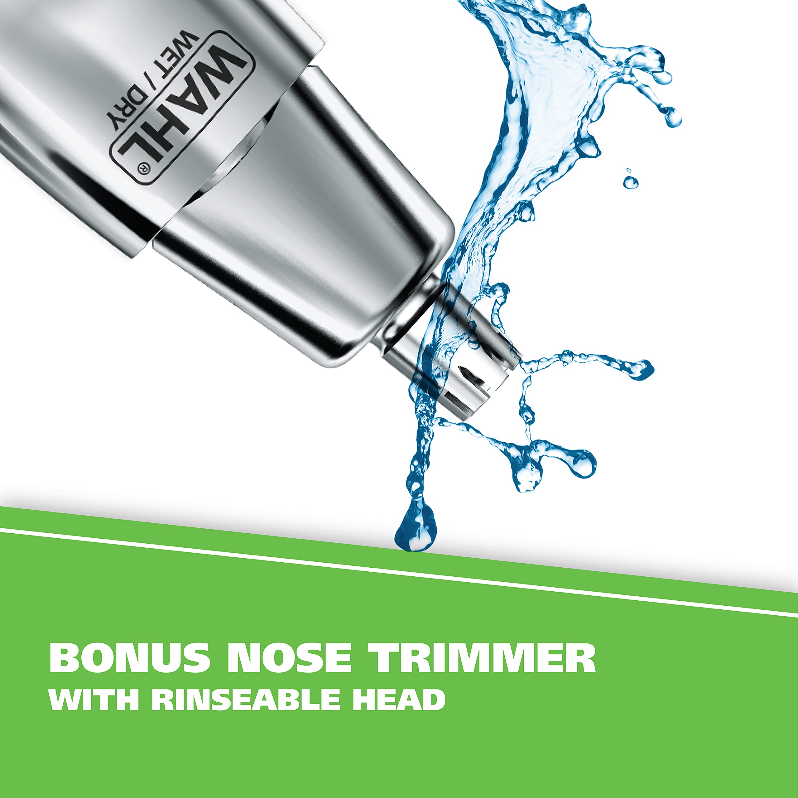 Wahl Groomsman Rechargeable Beard Trimmer kit for Mustaches, Nose Hair, and Light Detailing and Grooming with Bonus Wet/Dry Batt