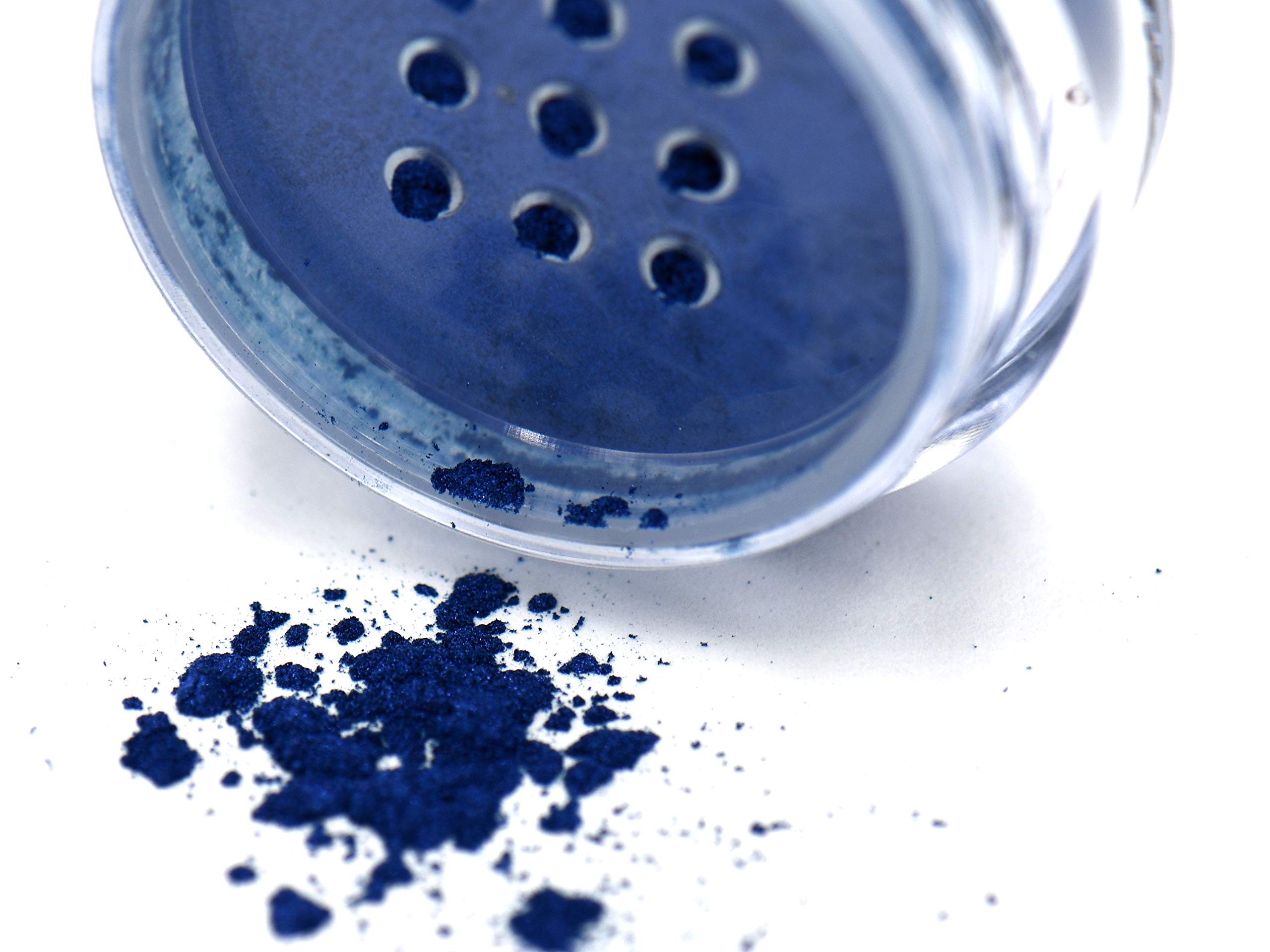 Pure Ziva Blue Plate Special Metallic Deep Royal Navy Purple Single Loose Powder Eyeshadow; Vegan, Talc & Paraben Free