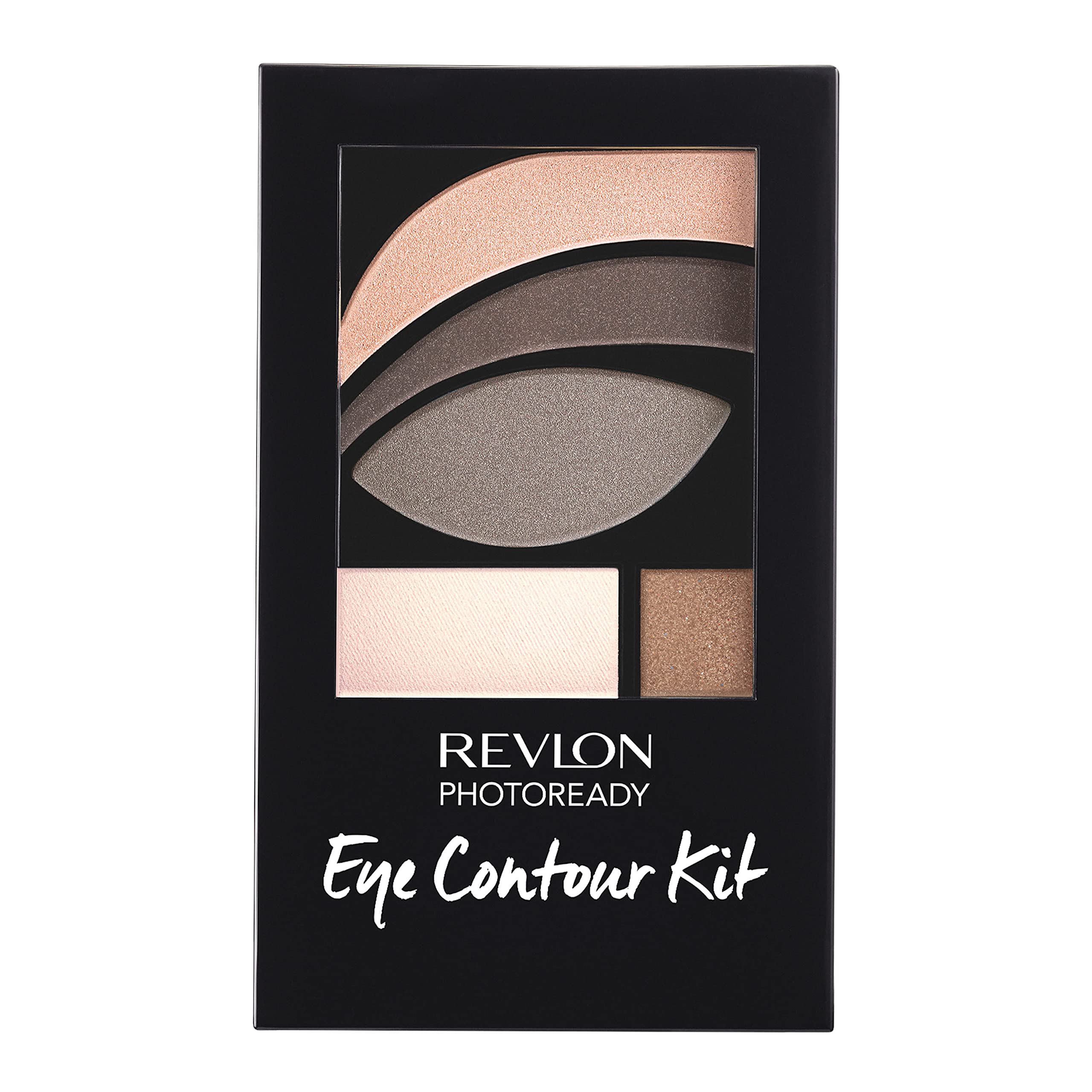 Revlon Photoready Eye Contour Kit, Eyeshadow Palette With 5 Wet/Dry Shades & Double-Ended Brush Applicator, Metropolitan (501),