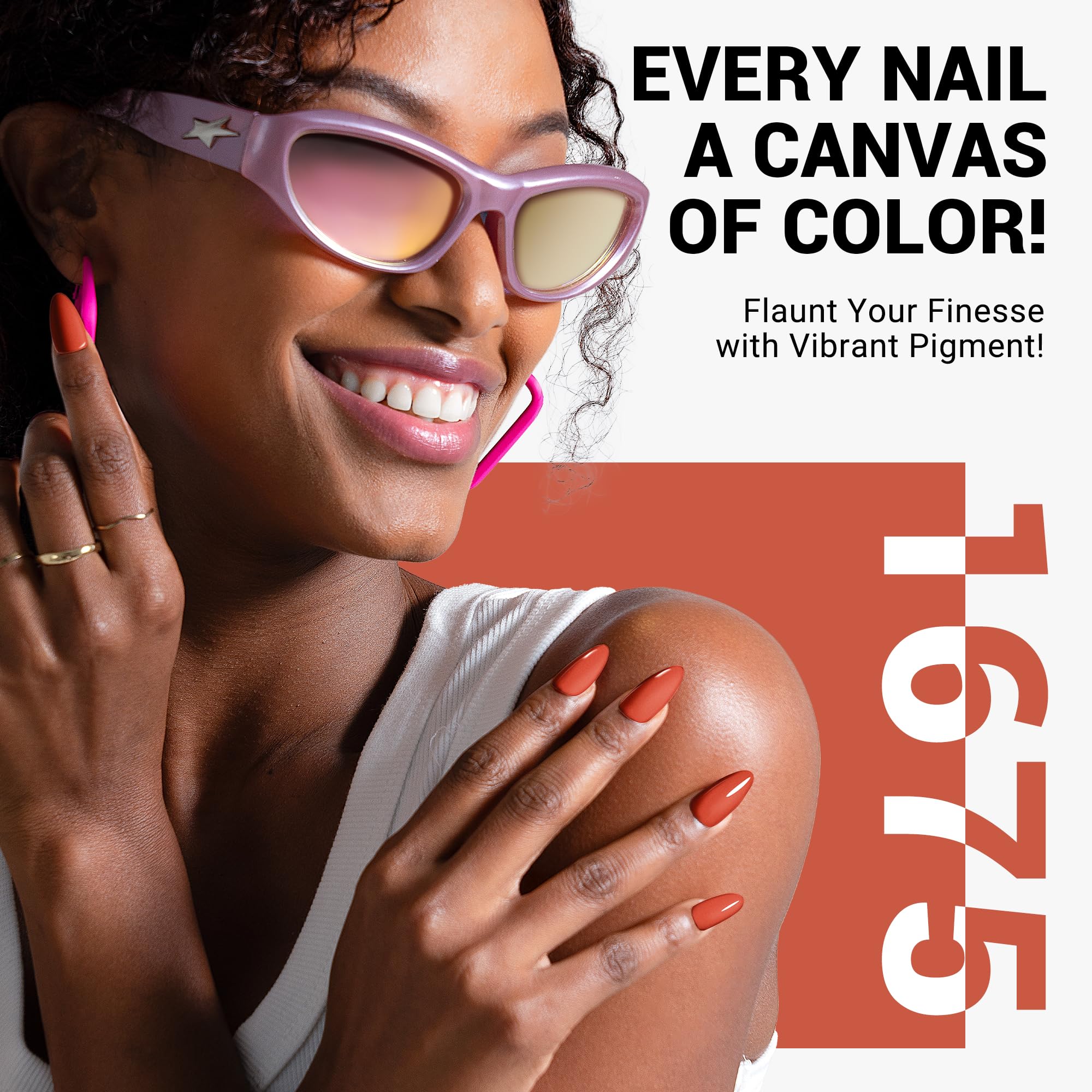 Melodysusie Thick Orange Gel Nail Polish,0.5Fl Oz Grapefruit Orange Nails Soak Off Uv Led Light Orange Gel Polish Gift For Women
