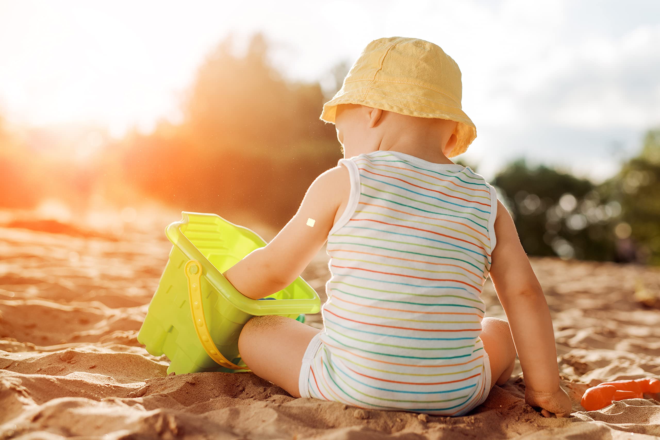 Natpat Sunny Patch Uv Detection Stickers Sunburn Prevention For Kids And Adults - Natural Waterproof Patches, Changes Color When