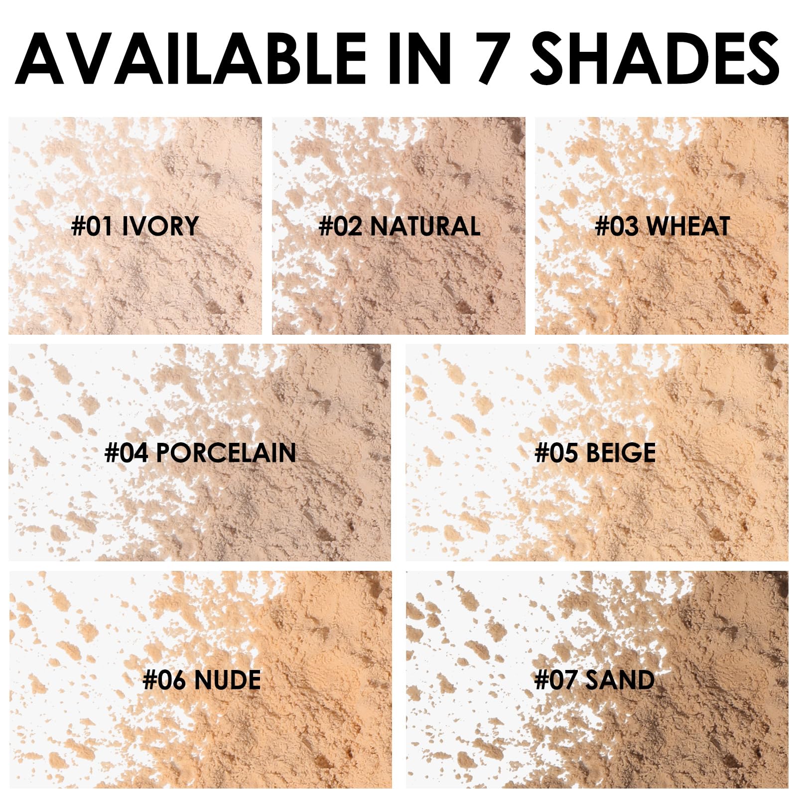 FOCALLURE Oil Control Loose Face Powder, Translucent Loose Setting Powder, Shine-Free Matte Finishing Powder, Long-lasting & Lig