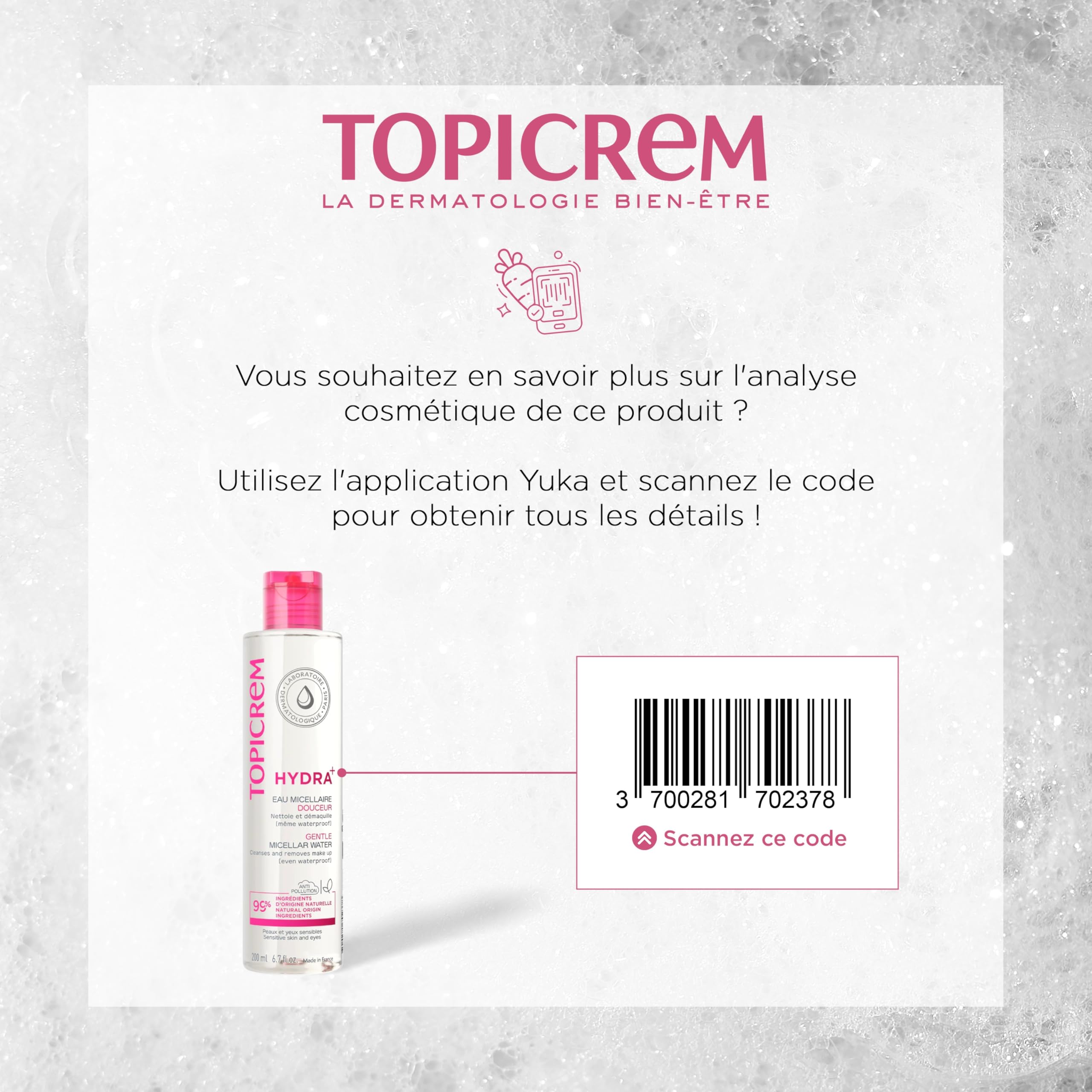 Topicrem Essentials Gentle Cleansing Water Face & Eyes 200 Ml