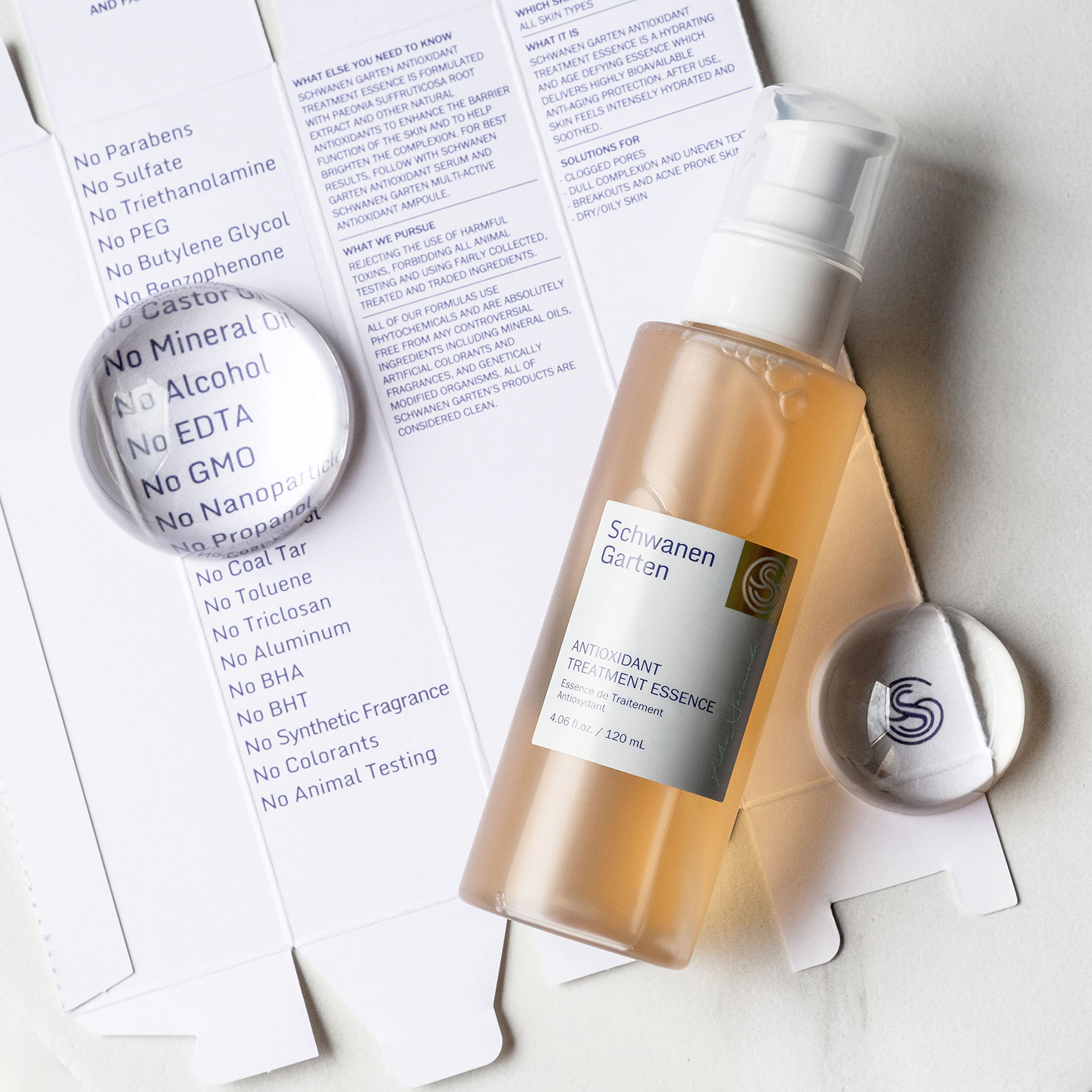 Schwanen Garten Antioxidant Treatment Essence, Skin Balancing Toner For Face With Centella Asiatica, Hydrating, Soothing, Korean