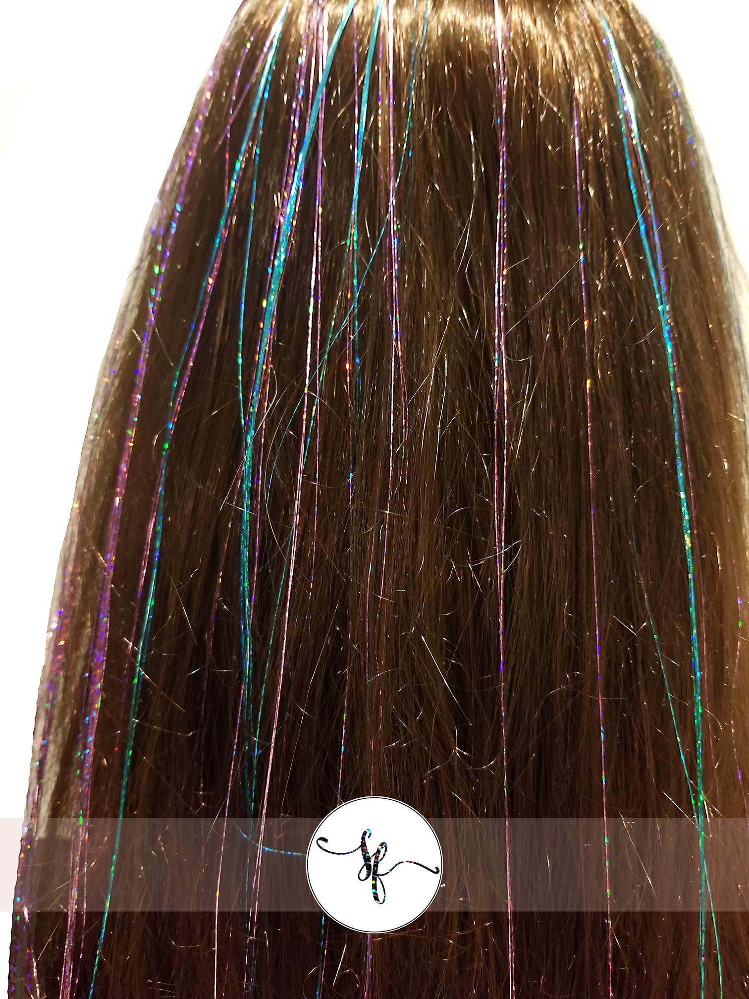 40'' Hair Tinsel 100 Strands (Sparkle Teal)