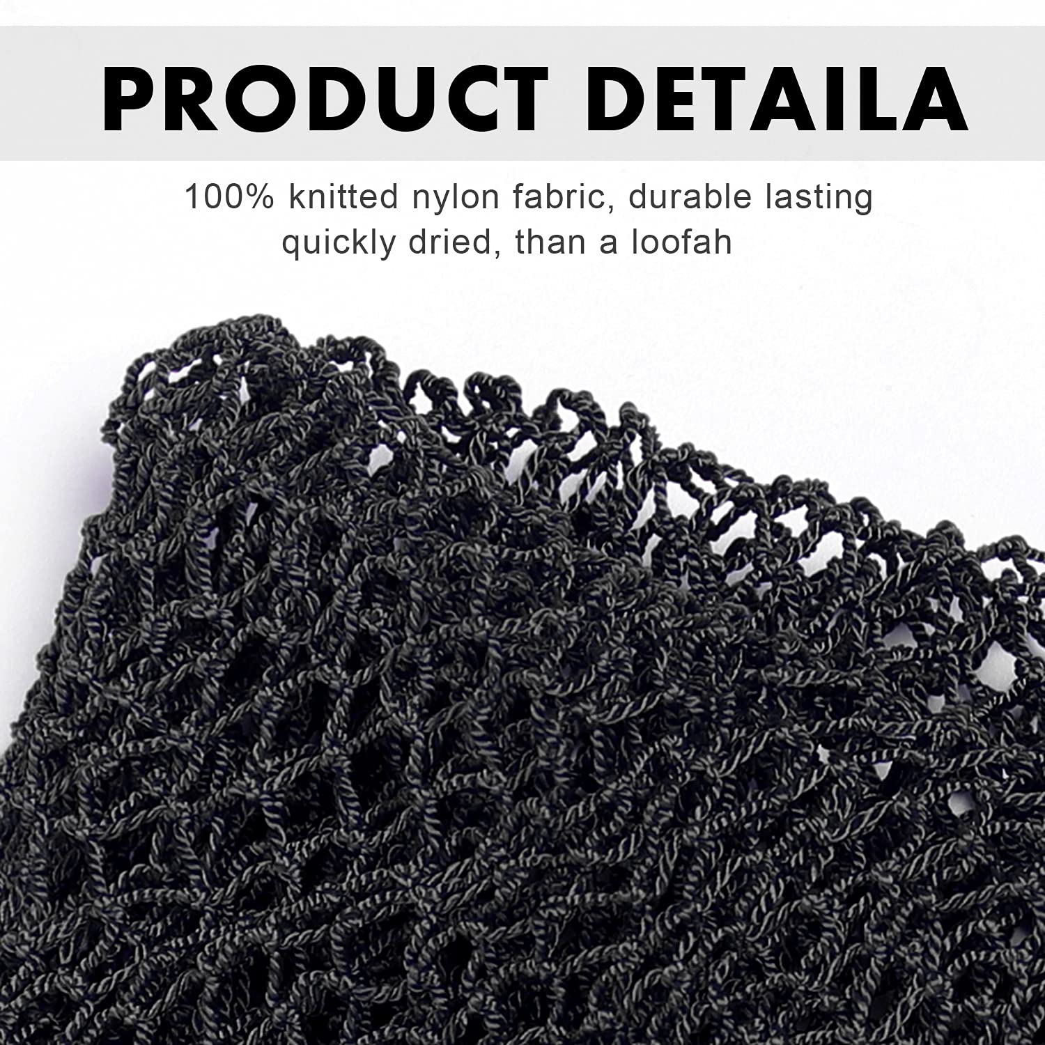 African Net Long Bath Net Sponge,Jassins Bathing Body Exfoliating Shower Body Back Scrubber Skin Smoother,Stretch Length To 66 I