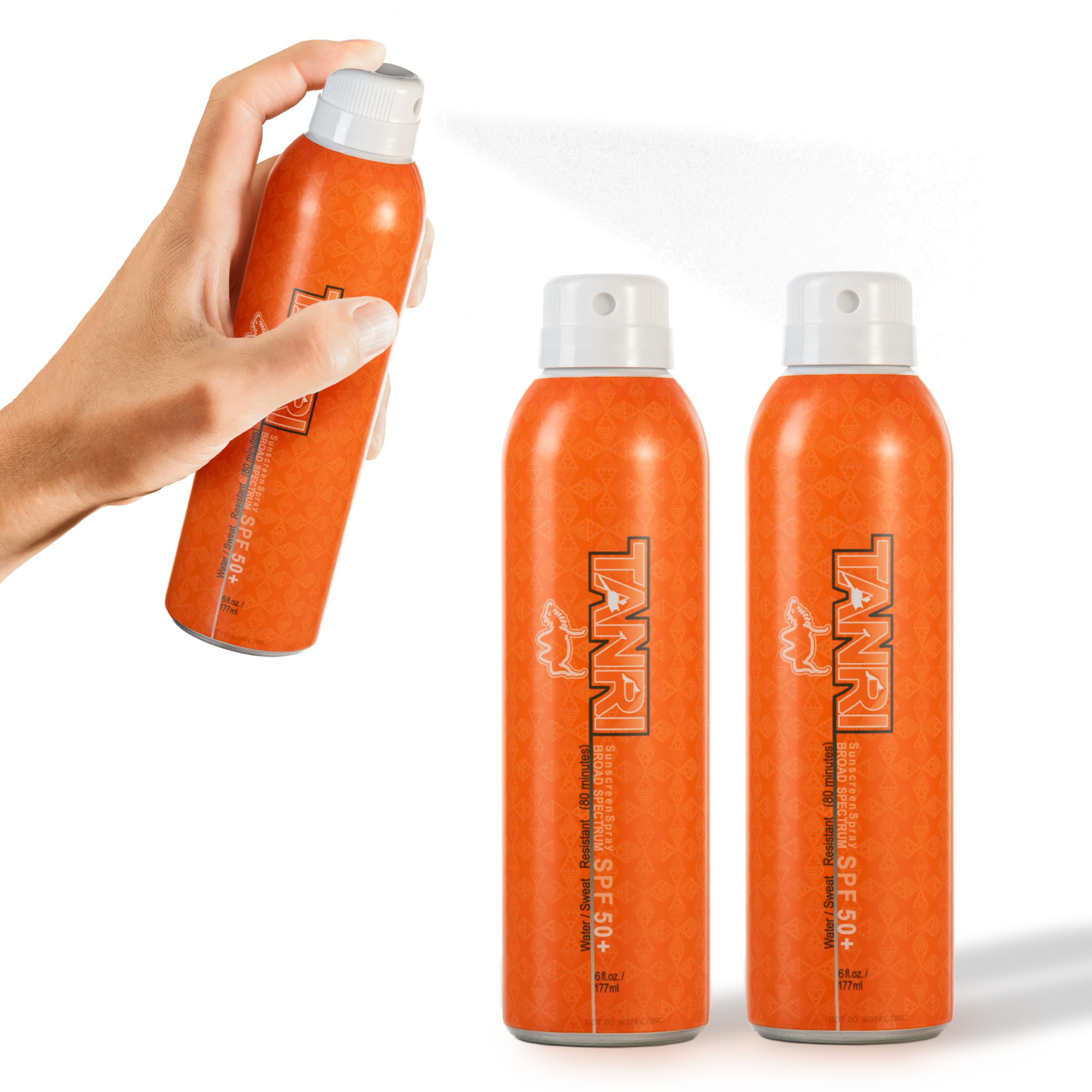 Tanri Spf50+ Sunscreen Spray; Hawaii 104 Reef Act Compliant; Sunscreen Spray For Face And Body; Water & Sweat Proof; Octinoxate