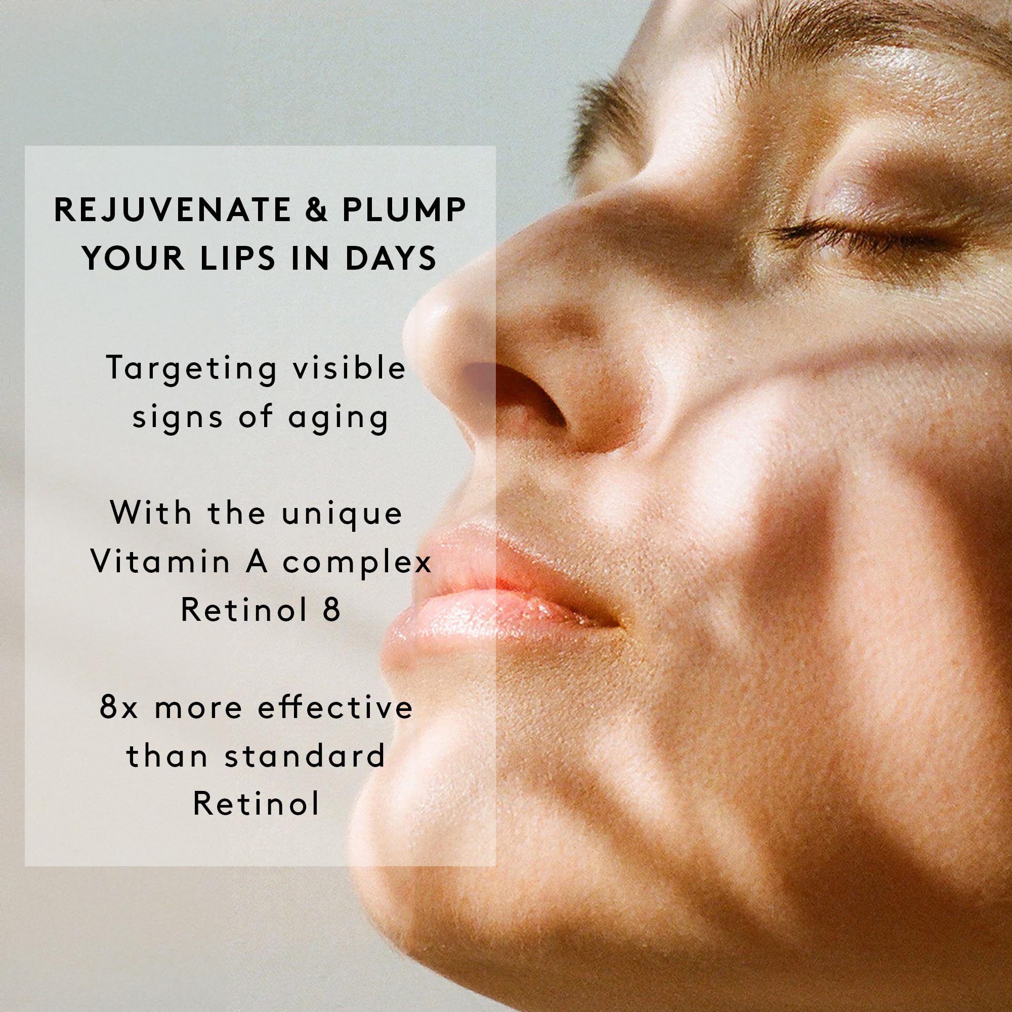 Verso Skin Care | Moisturizing Lip Serum With Retinol 8 | Anti Aging Lip Plumper For Soft Lips & Youthful Skin | Lip Care Made E