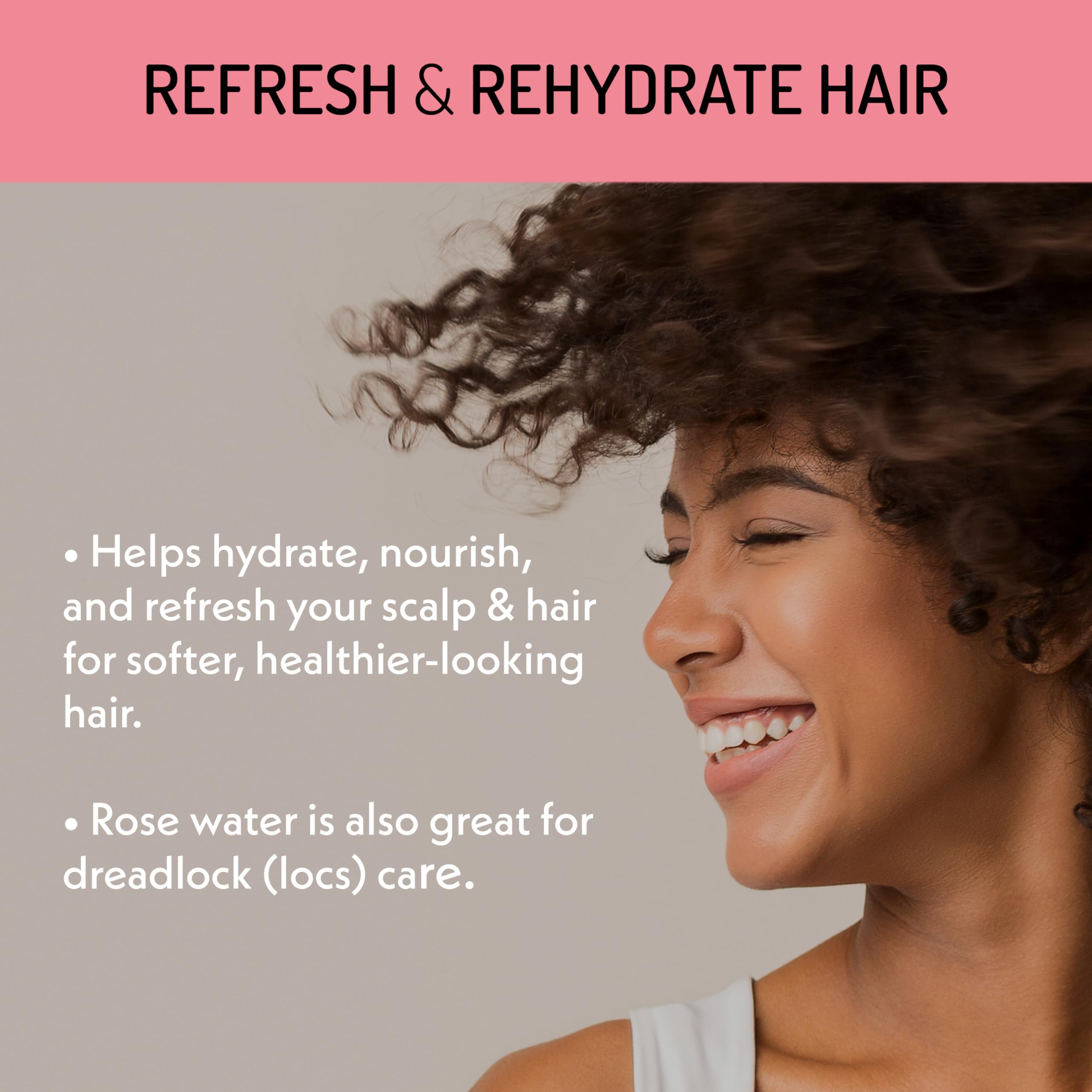 Eve Hansen Organic Rose Water Spray For Face  Huge 8 Oz Moroccan Rosewater Face Toner And Makeup Setting Spray  Soothing Neck An