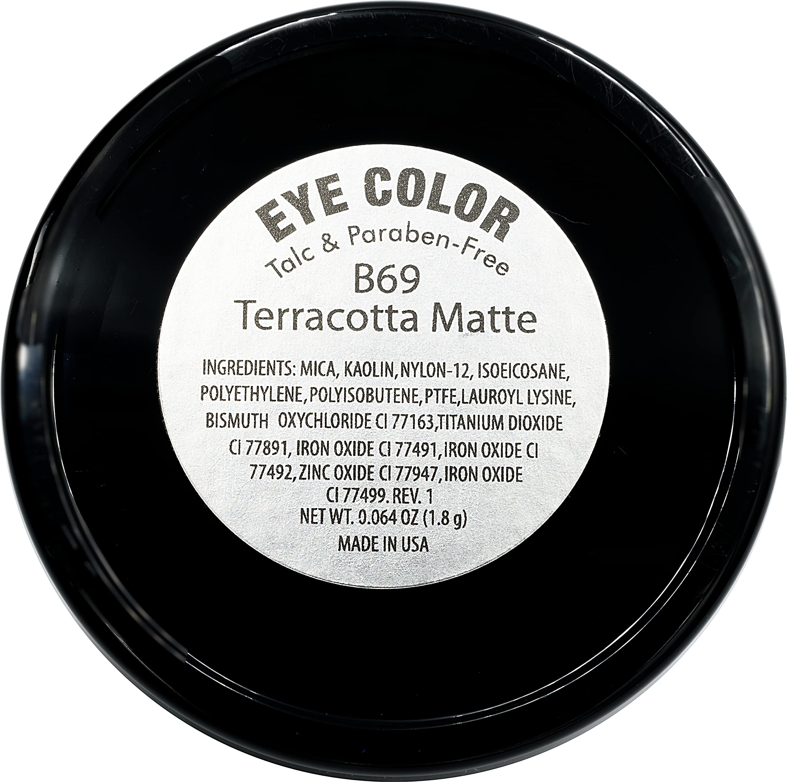 Pure Ziva Terracotta Matte Pink Beige Mauve Pressed Powder Single Vegan Eyeshadow; Talc, Paraben & Cruelty Free