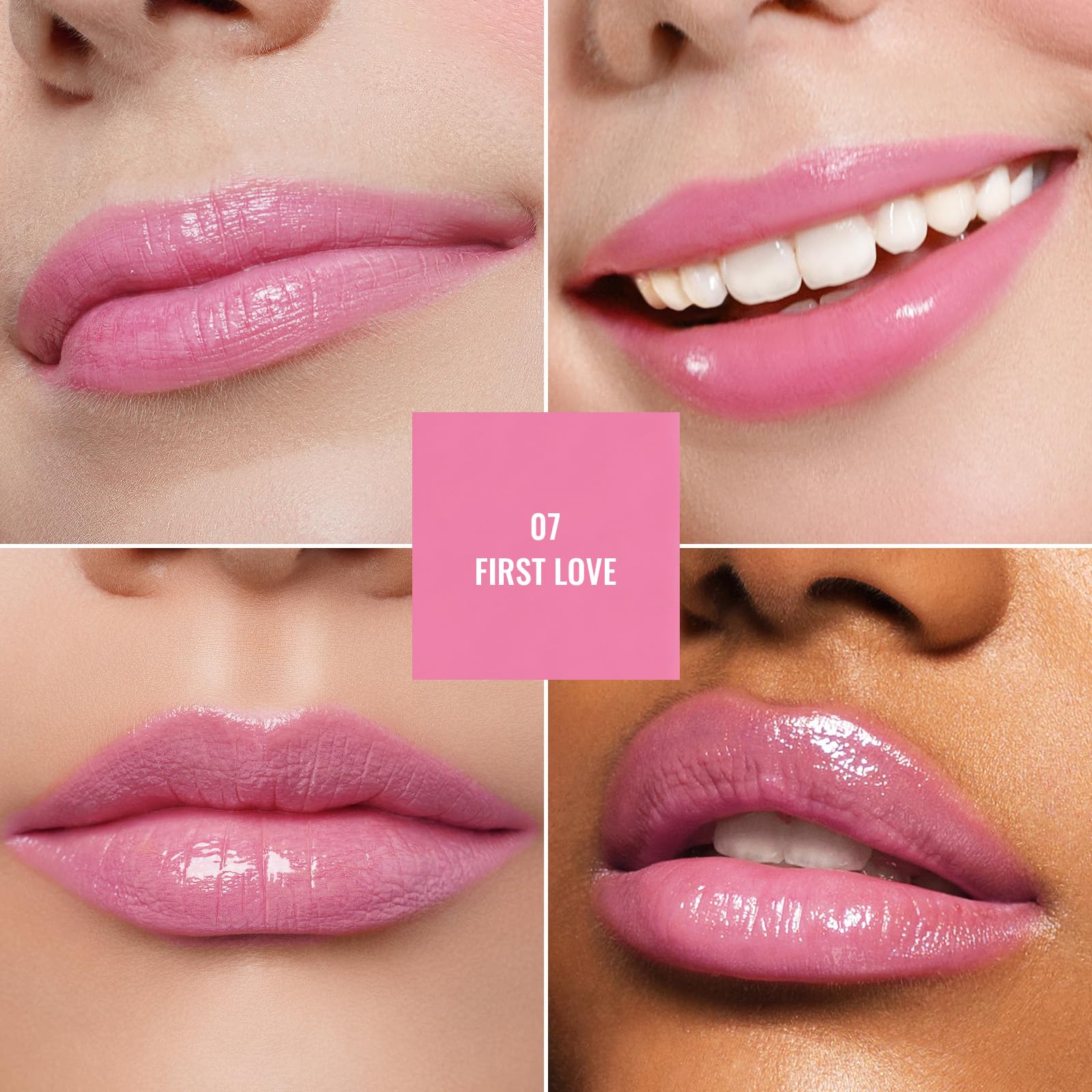 Oulac Warm Pink Shine Lipstick - Moisturizing Lip Stick Glossy Tinted Lip Balm, Sheer Shine Juicy Finish, Lightweight And Hydrat