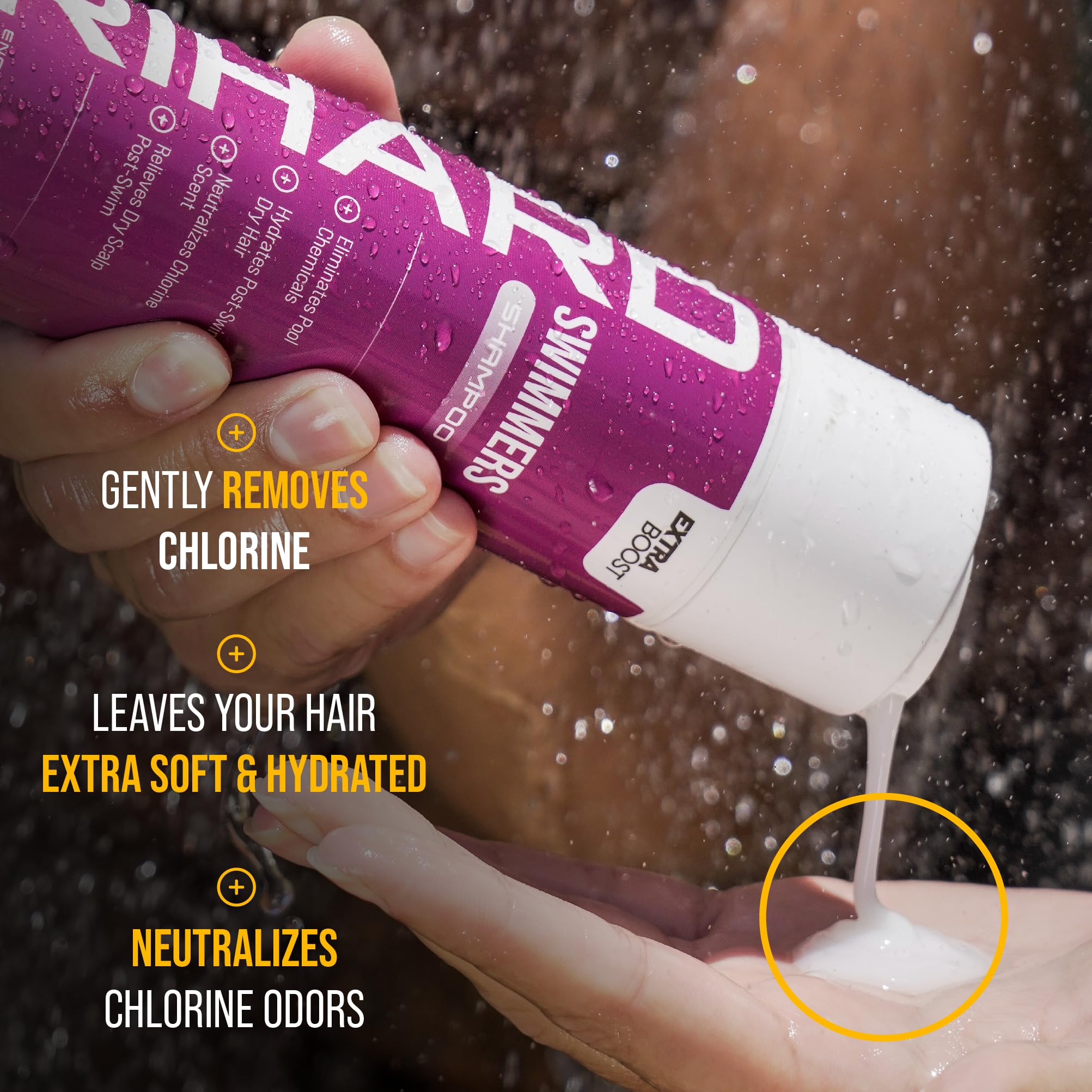 Trihard Swimmers Shampoo Extra Boost | Removing Chlorine And Hard Water Negative Effects | Specialized Swim Shampoo