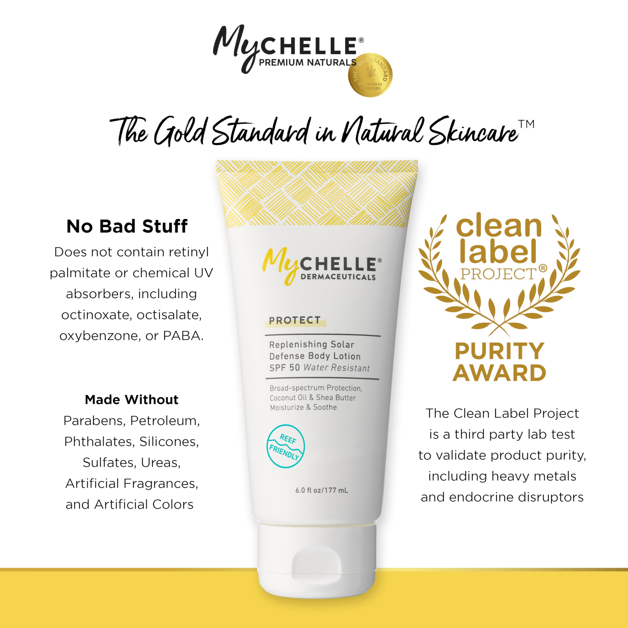 Mychelle Dermaceuticals Replenishing Solar Defense Body Lotion Spf 50 (6 Fl Oz) - Moisturizing Reef Safe Sunscreen With Coconut