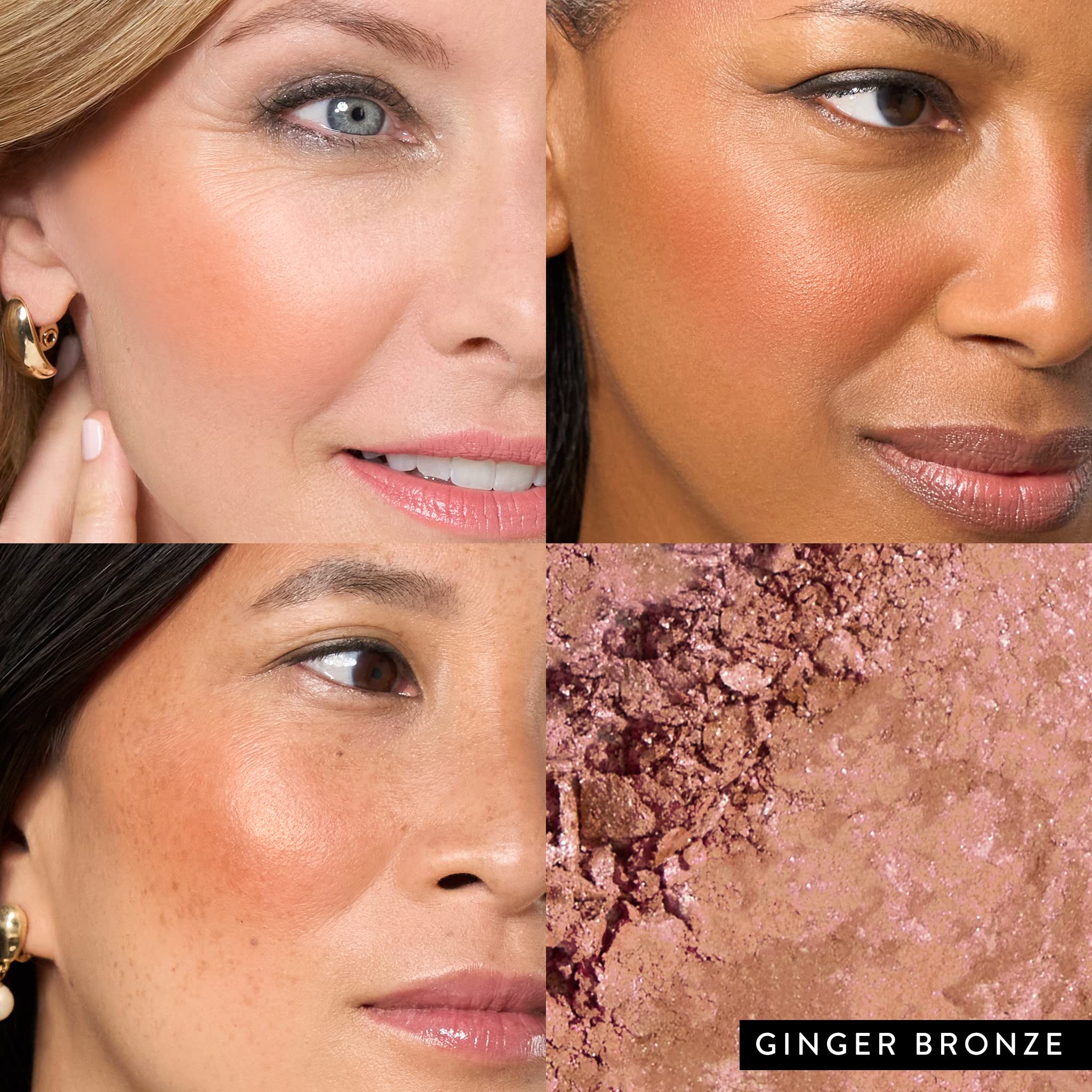 LAURA gELLER NEW YORK Baked Blush-n-Bronze Marbleized 2-in-1 Sculpting Bronzer Blush - ginger Bronze - contour Face with a Radia