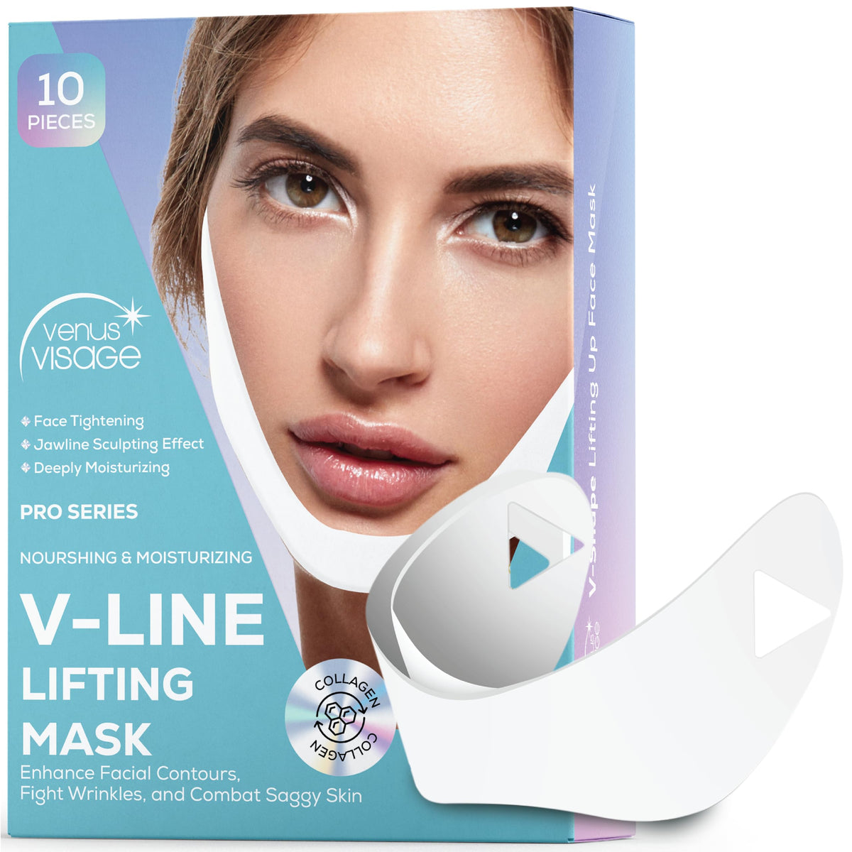 Venus Visage V Line Lifting Mask - Invisible Face Strap - Chin Strap For Double Chin For Women And Men - Firming Double Chin Str