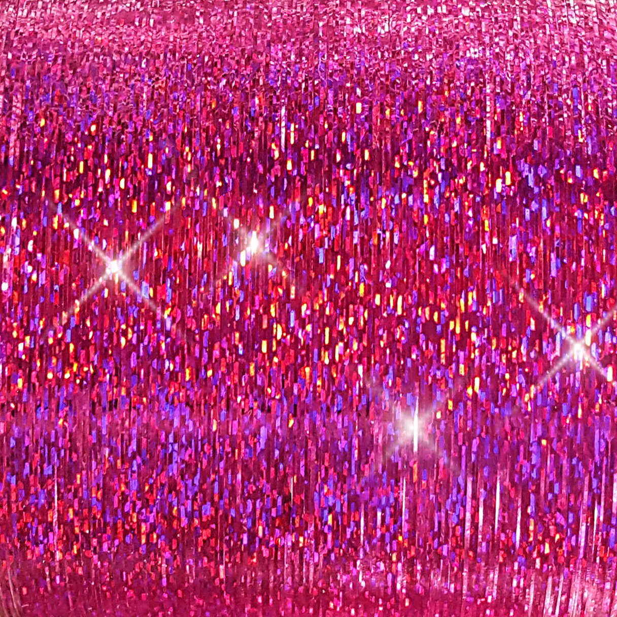 40 Sparkling Hair Tinsel 100 Strands (Fuchsia Pink)