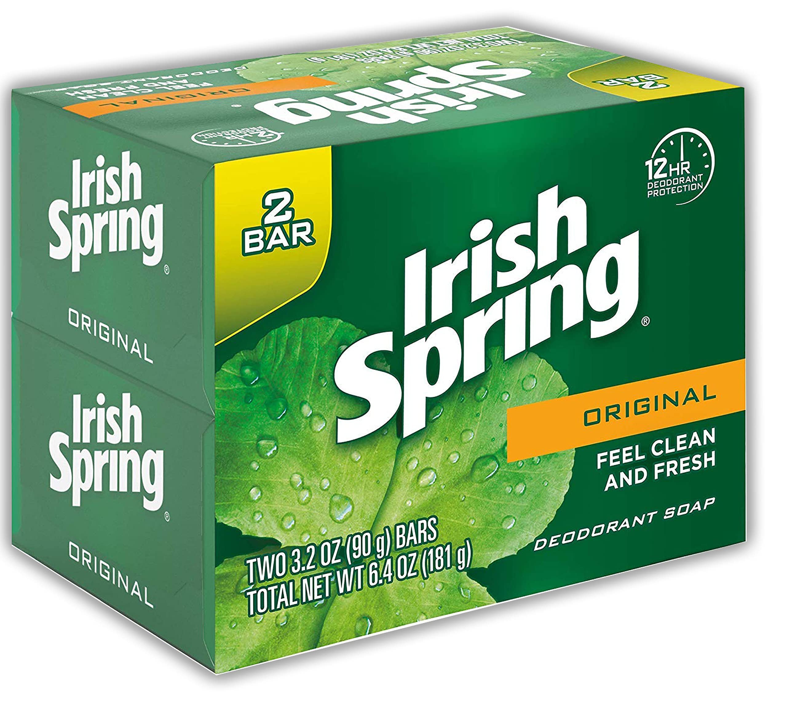 Irish Spring with Aloe Soap Bar 2pack 3.2oz - Bundle - C12