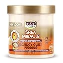African Pride Shea Miracle Bouncy Curls Pudding - Contains Shea & African Mango Butter To Define Curls & Coils & Tame Hair Frizz