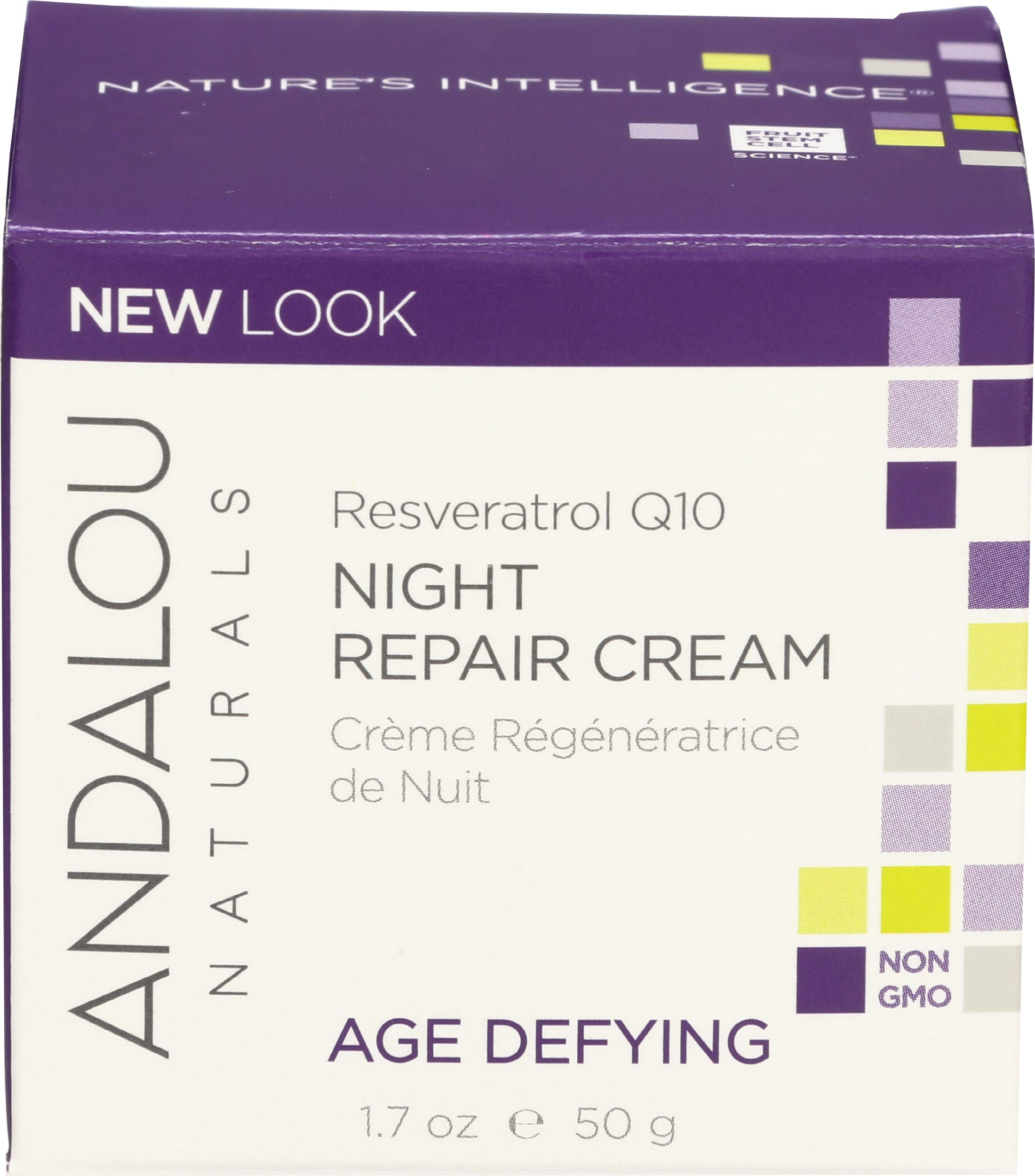 Andalou Naturals Night Crm Repair Resvrtrl Q1