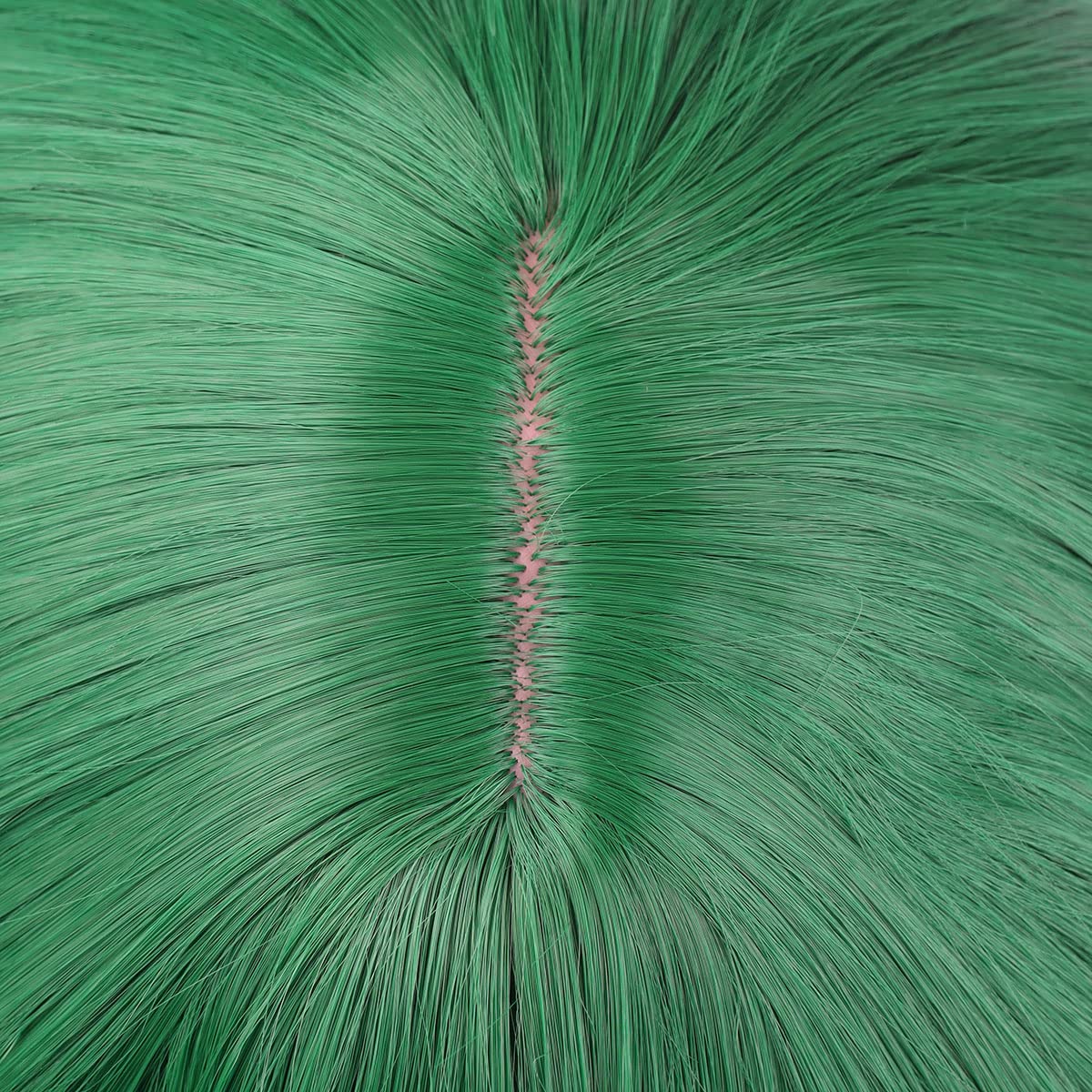 PATTNIUM 14 Inches Green Wig Short Wavy Wig Dark Green Wig with Bangs Women Girls Heat Resistant Synthetic Cosplay Costume Wig (