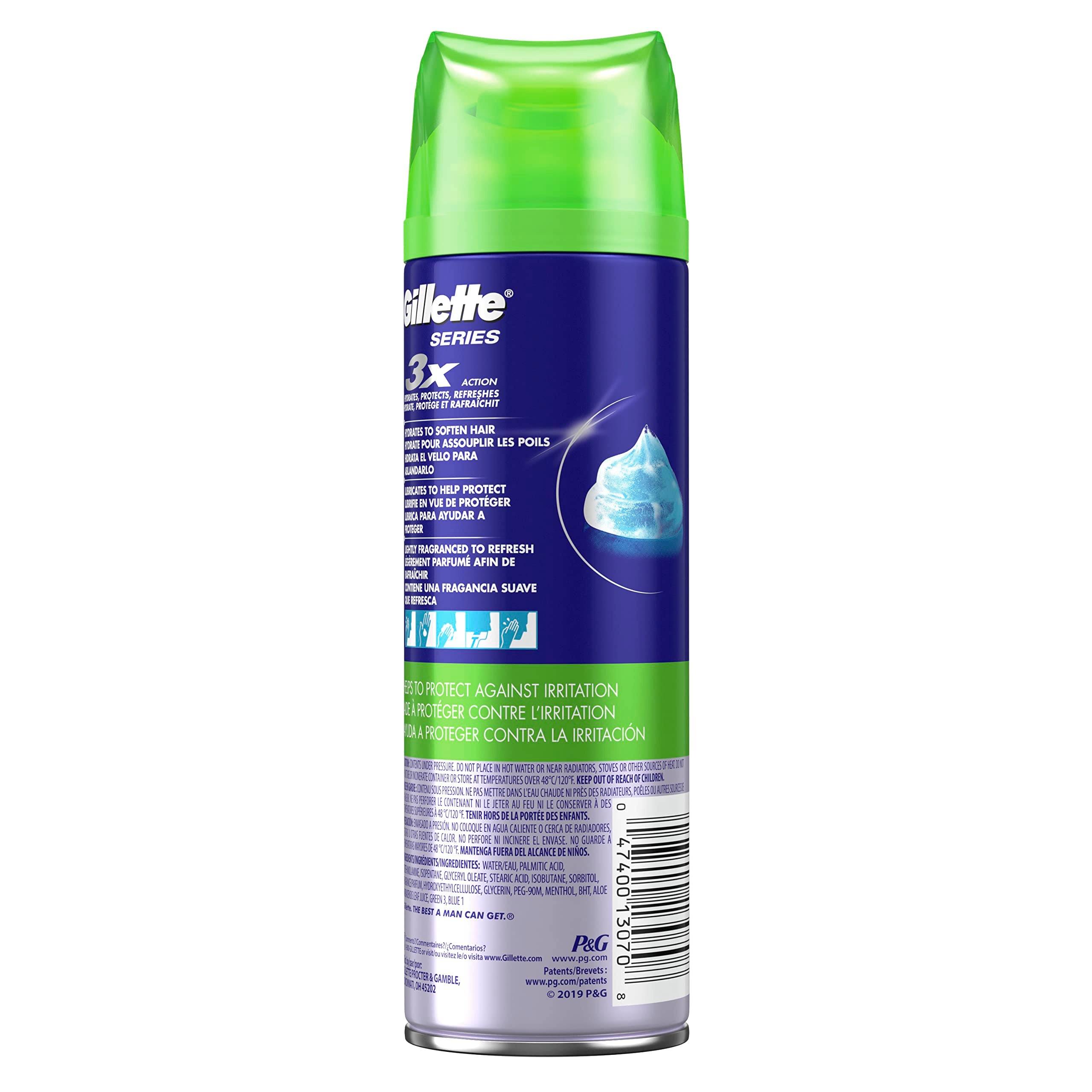 Gillette Series Shaving Gel Sensitive Skin, Multicolor, 7 Oz