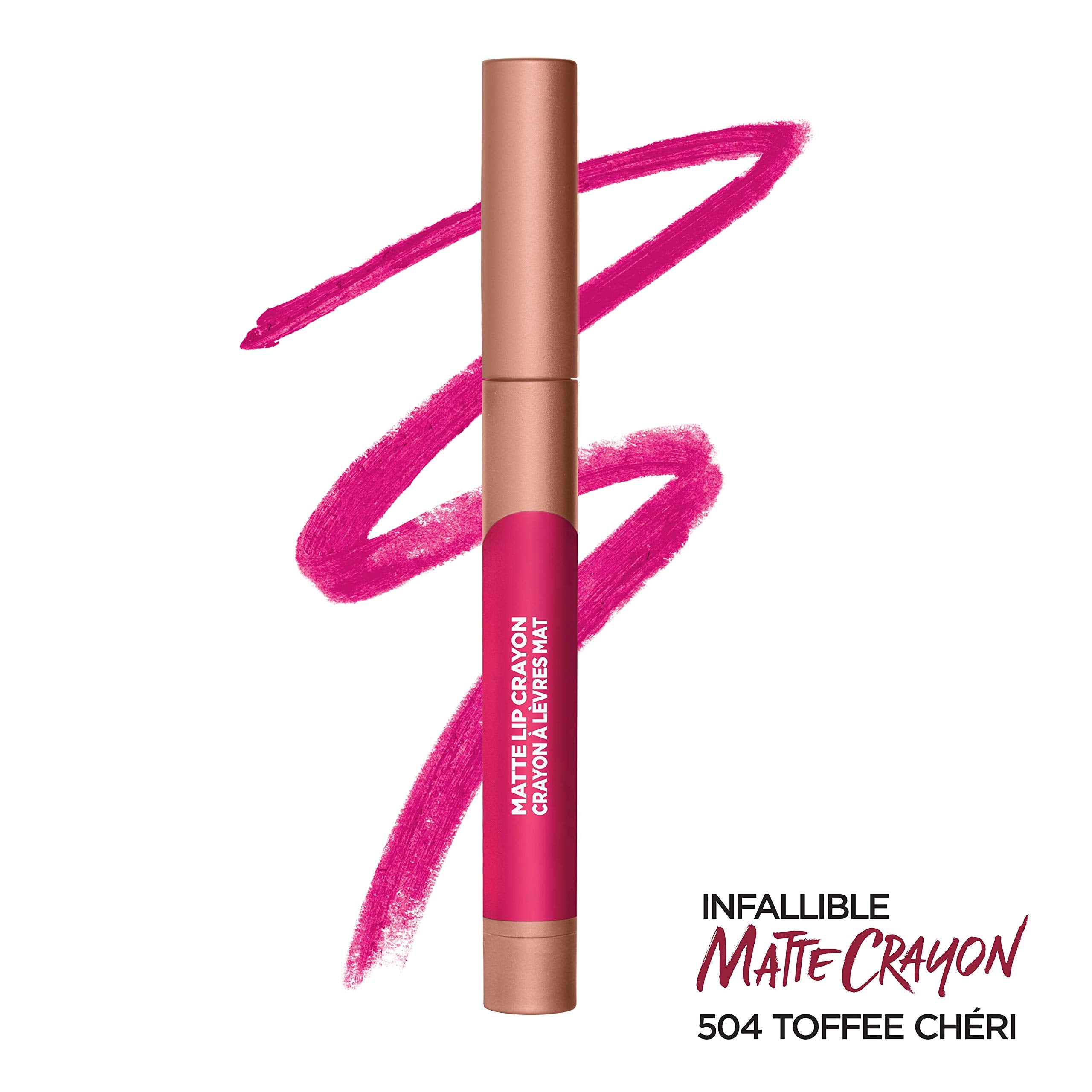 Lor  Al Paris Infallible Matte Lip Crayon, Toffee Cheri (Packaging May Vary)
