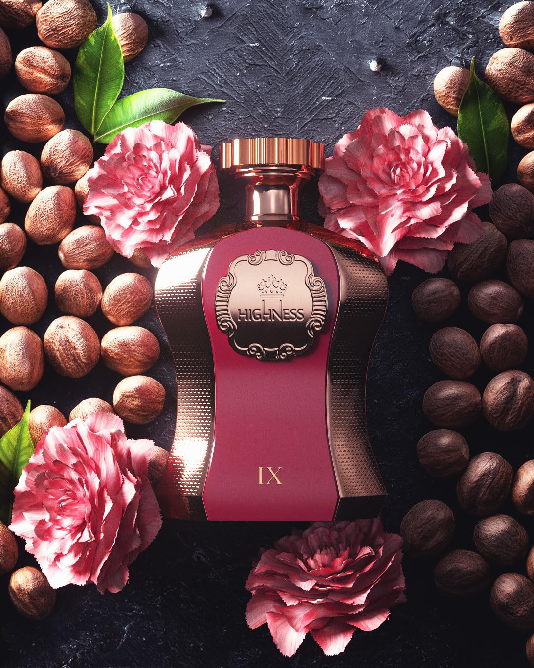Afnan Highness Maroon Luxury Unisex Eau De Parfum, 3.4 Fl. Oz