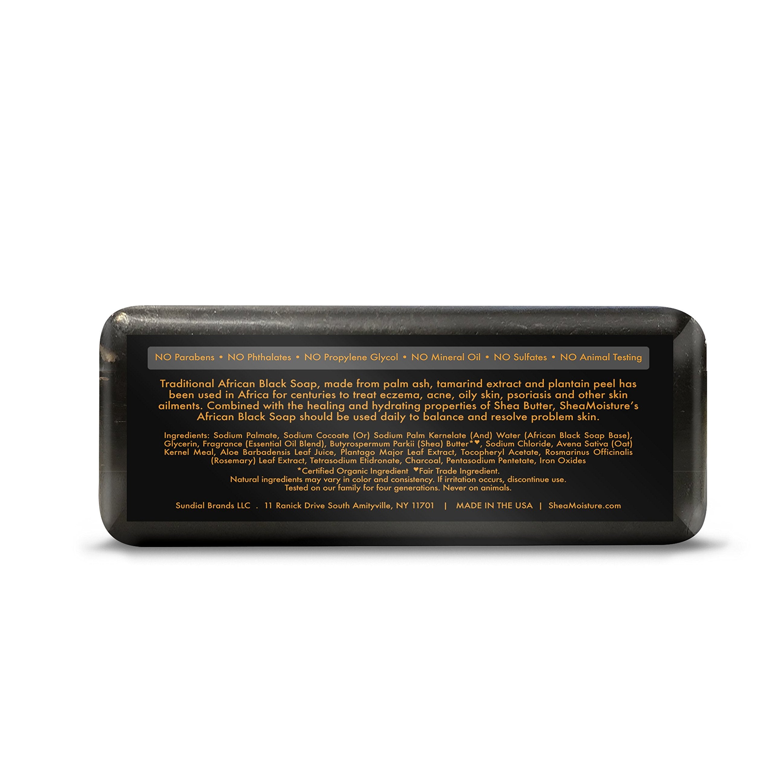 Shea Moisture African Black Soap With Shea Butter 8 Oz (Pack Of 3)