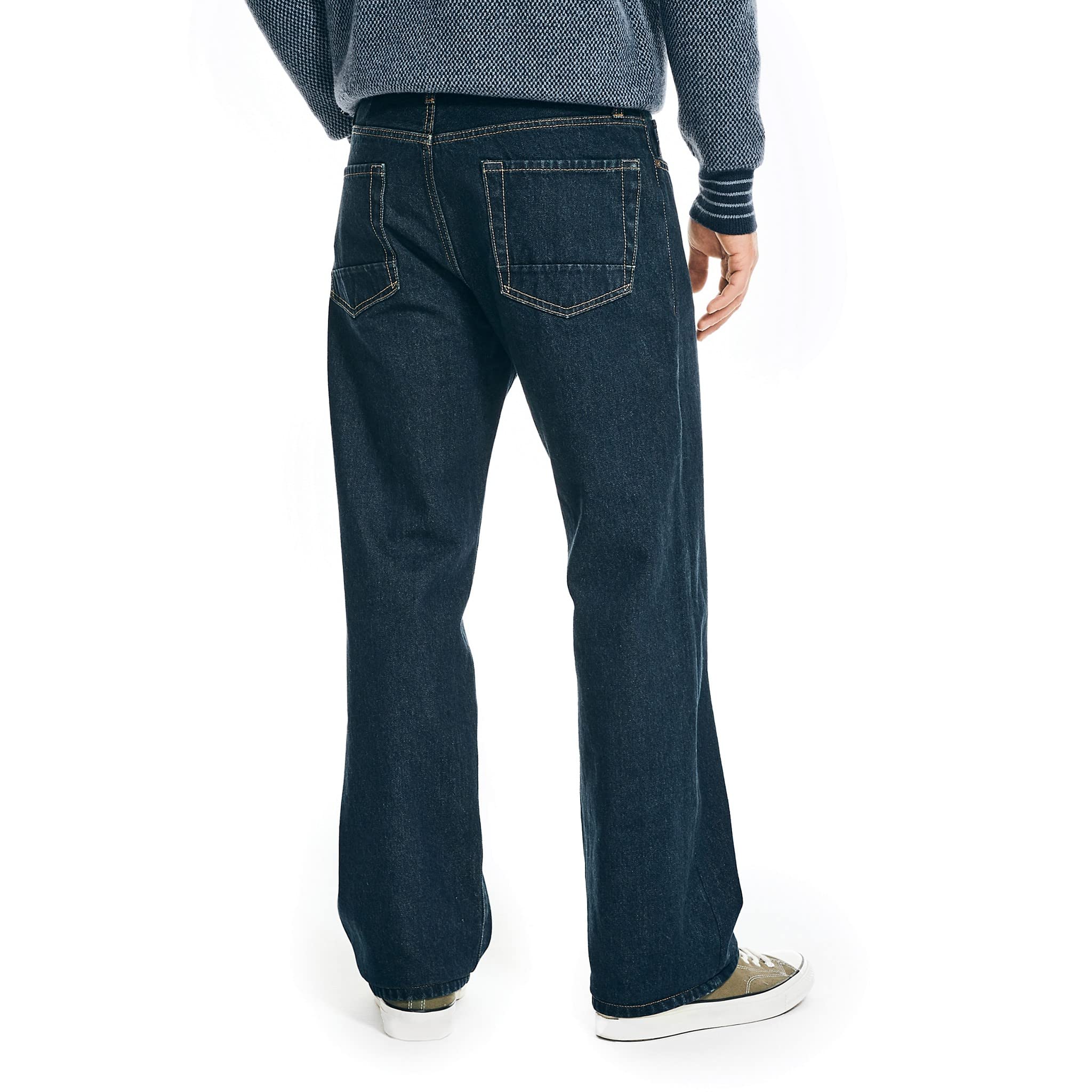 Nautica Mens Nautica Authentic Loose Denim Jeans, Pure Ocean Wash, 30 Us