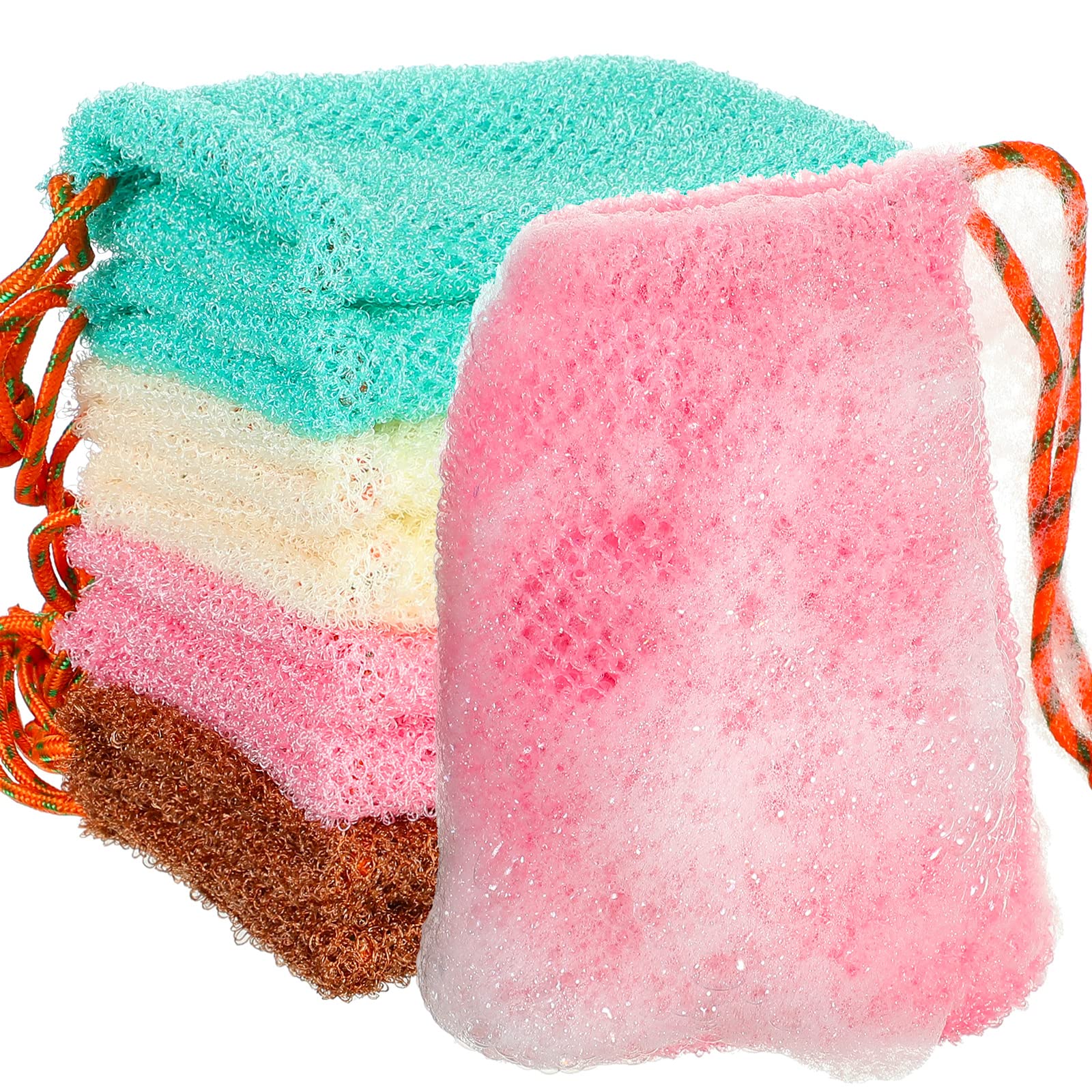 8 Pieces Mesh Soap Pouch Soap Bar Pouch Mesh Soap Holder Exfoliating Soap Net Soap Bags For Shower Soap Holder Bubble Foam Net S