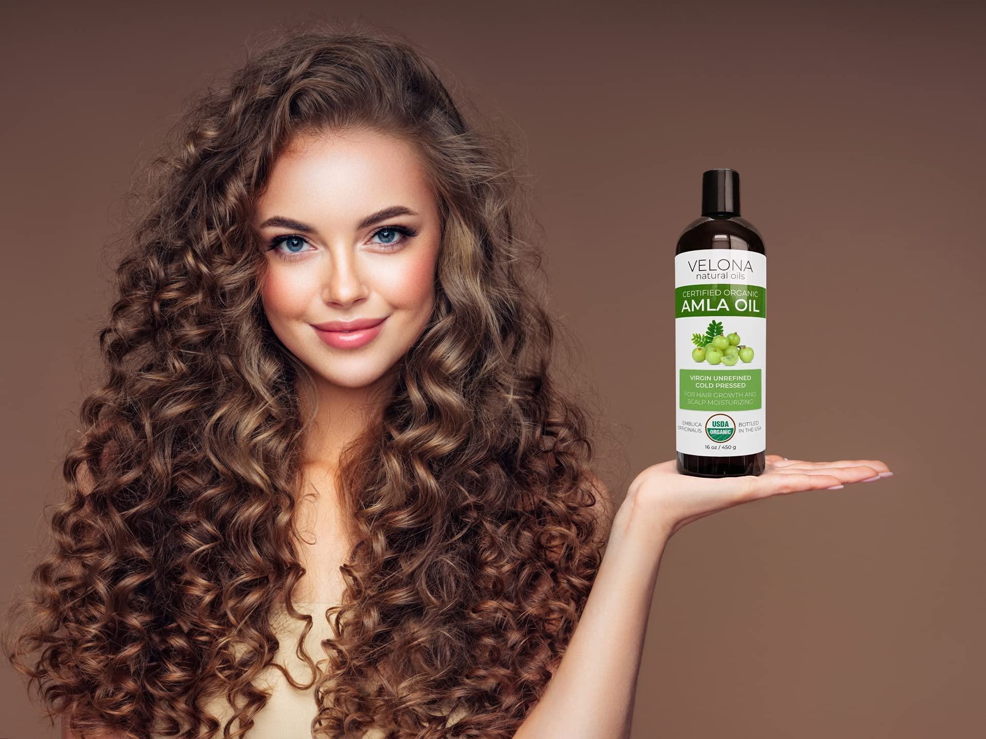 Velona Amla Oil Usda Certified Organic - 8 Oz | 100% Pure And Natural Carrier Oil | Extra Virgin, Unrefined, Cold Pressed | Hair