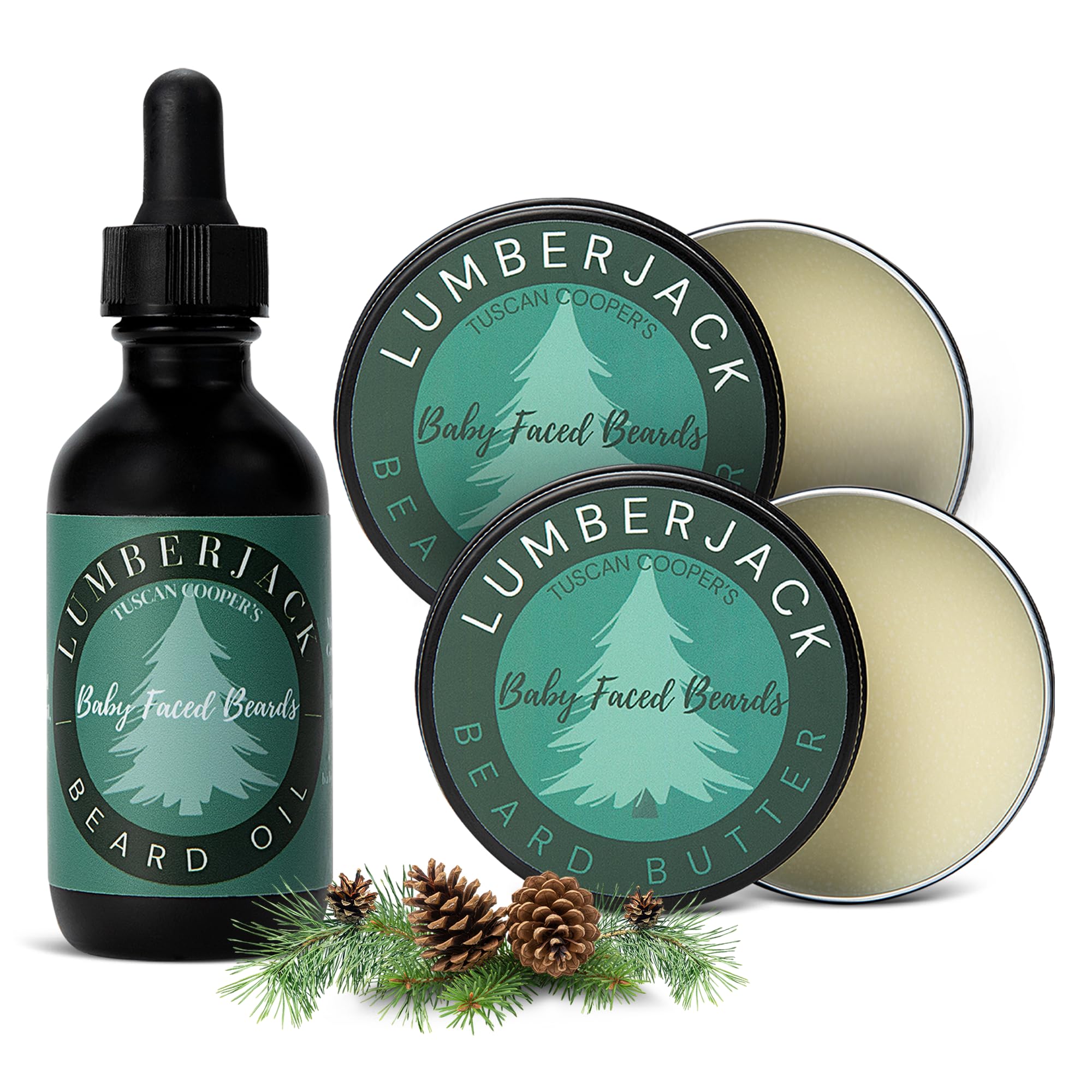LumberJack Beard Butter and Oil Combo 3 Pack