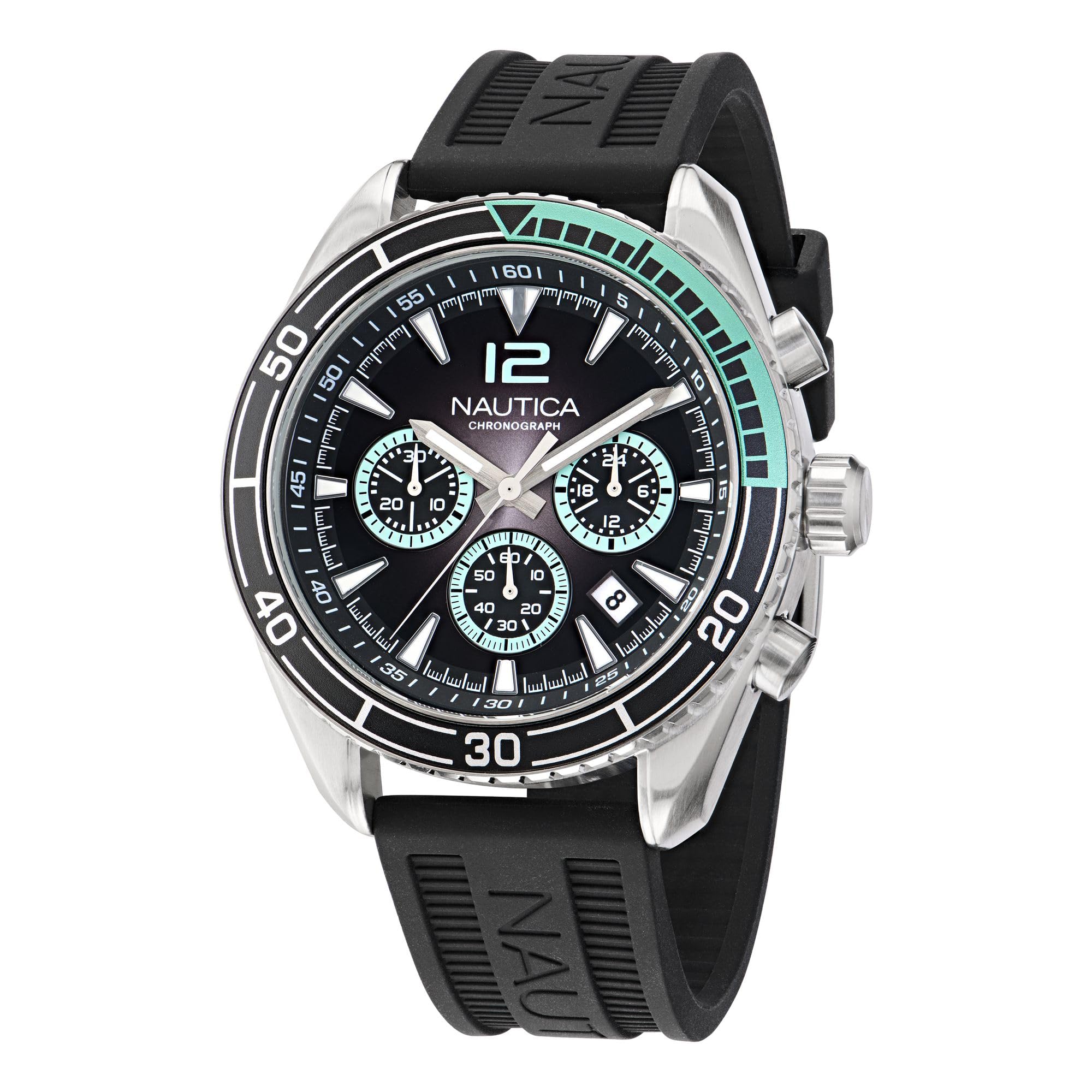 Nautica Key Biscane Men Black Round Dial Analog Watch  Napkbf305