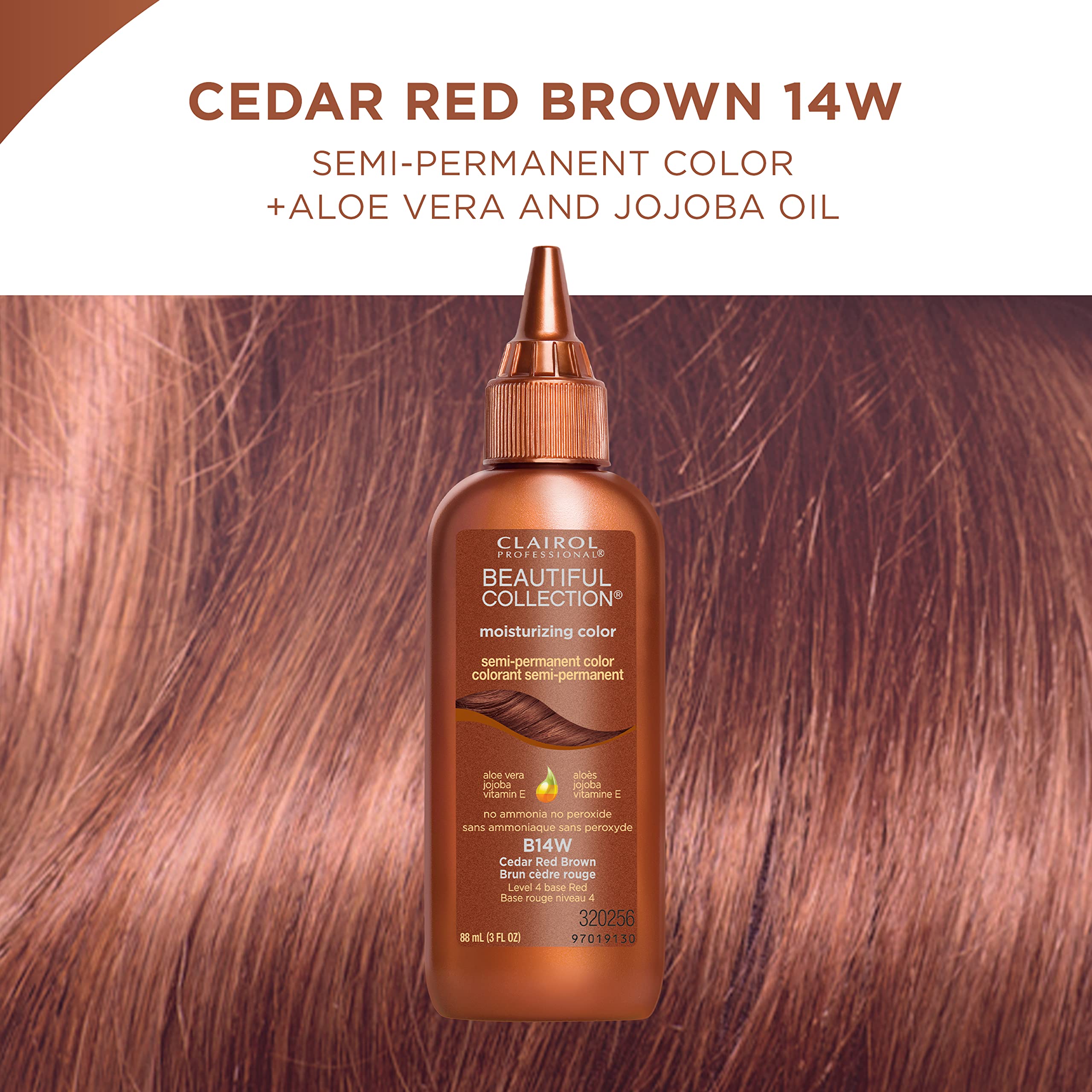Clairol Professional Beautiful Collection Hair Color, 14w Cedar Red Brown, 3 oz