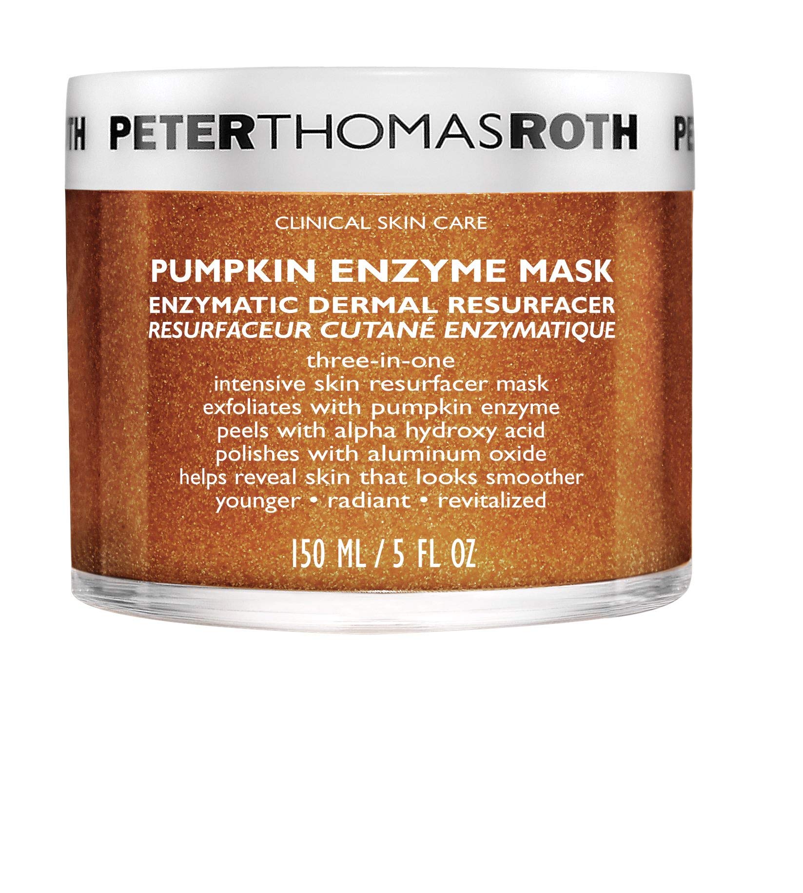 Peter Thomas Roth  Pumpkin Enzyme Mask  Enzymatic Dermal Resurfacer, Exfoliating Pumpkin Facial Mask For Dullness, Fine Lines, W