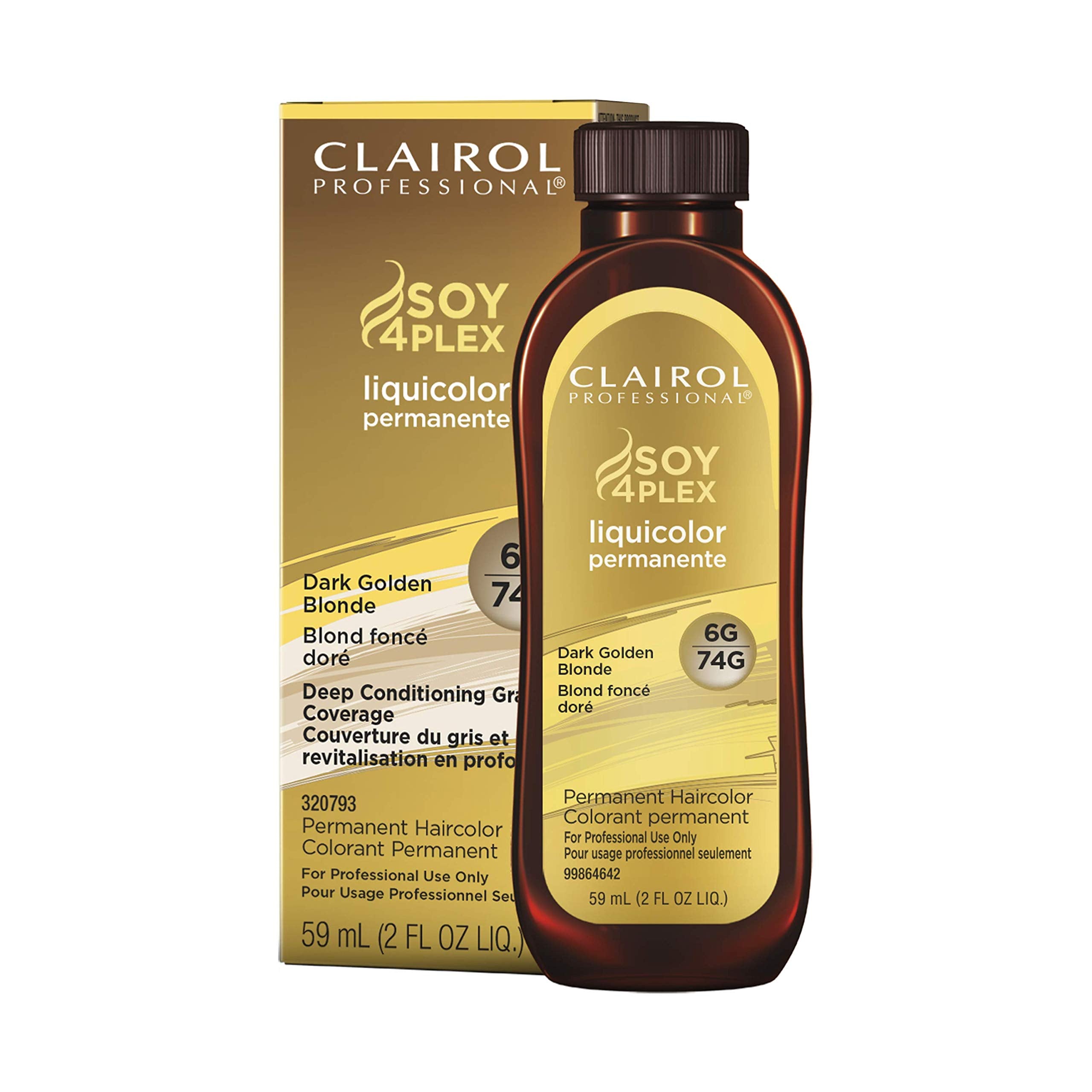 Clairol Professional Permanent Liquicolor for Blonde Hair Color, 6g Dark Gold Blonde, 2 oz