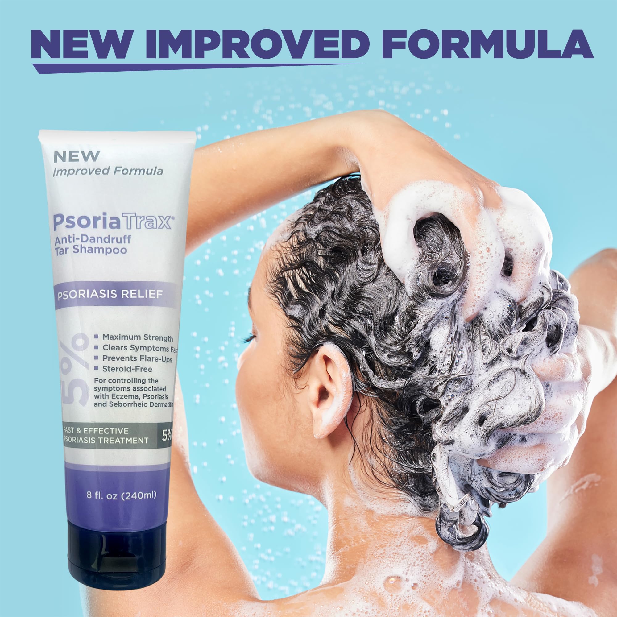 Psoriatrax Medicated Shampoo 8Oz - 5% Coal Tar