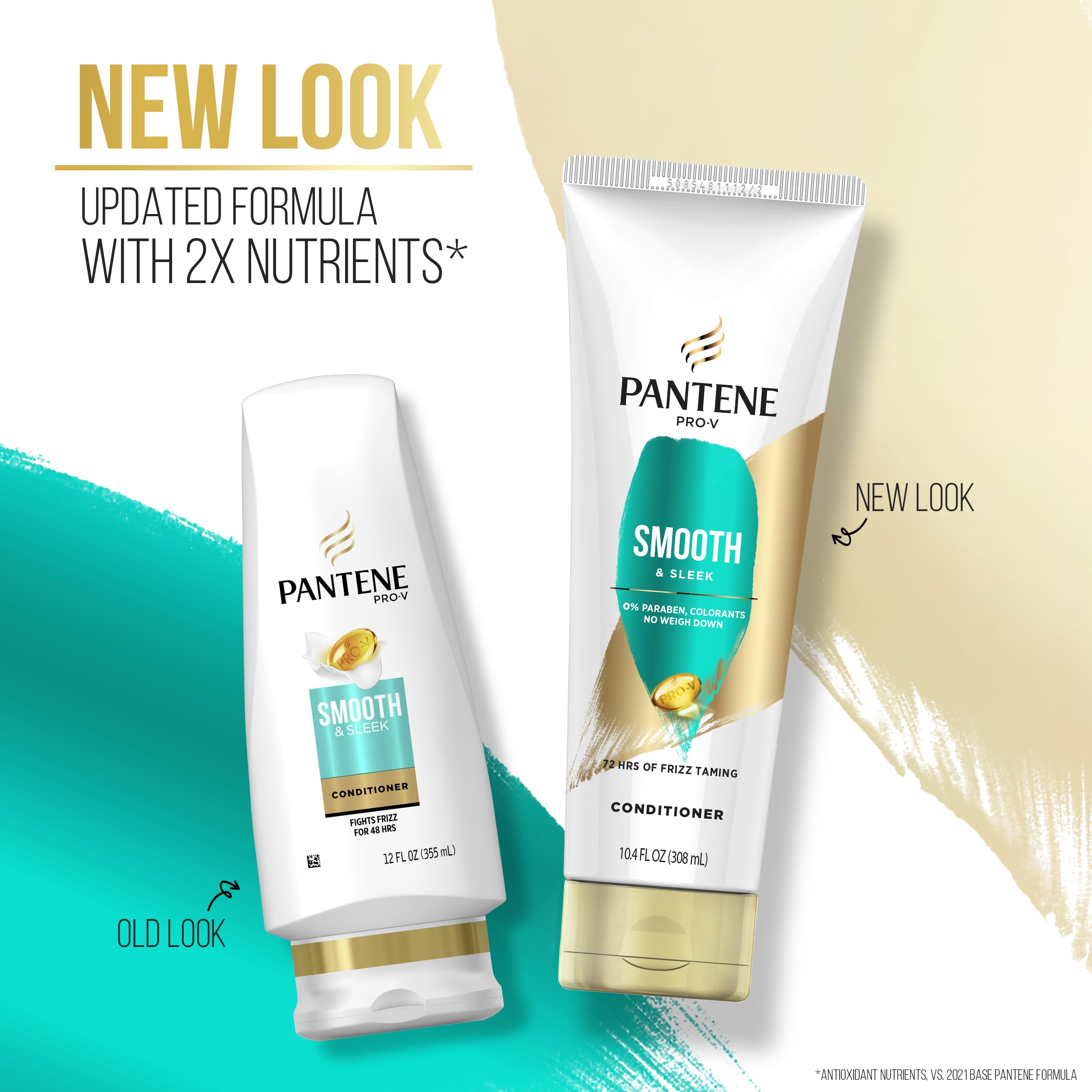 PANTENE PRO-V Smooth & Sleek Conditioner, 10.4oz/308mL