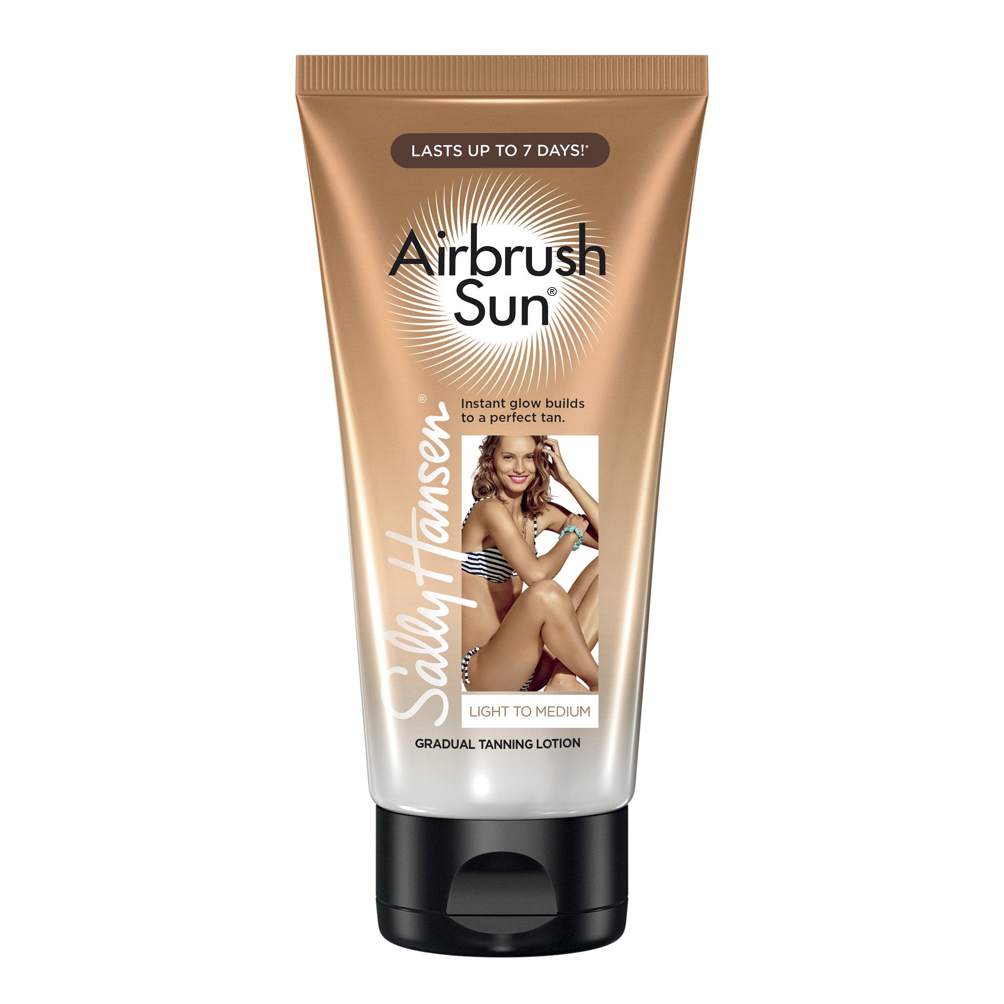 Sally Hansen Airbrush Legs Sun Gradual Tanning Lotion, Light, 5.9 Ounce