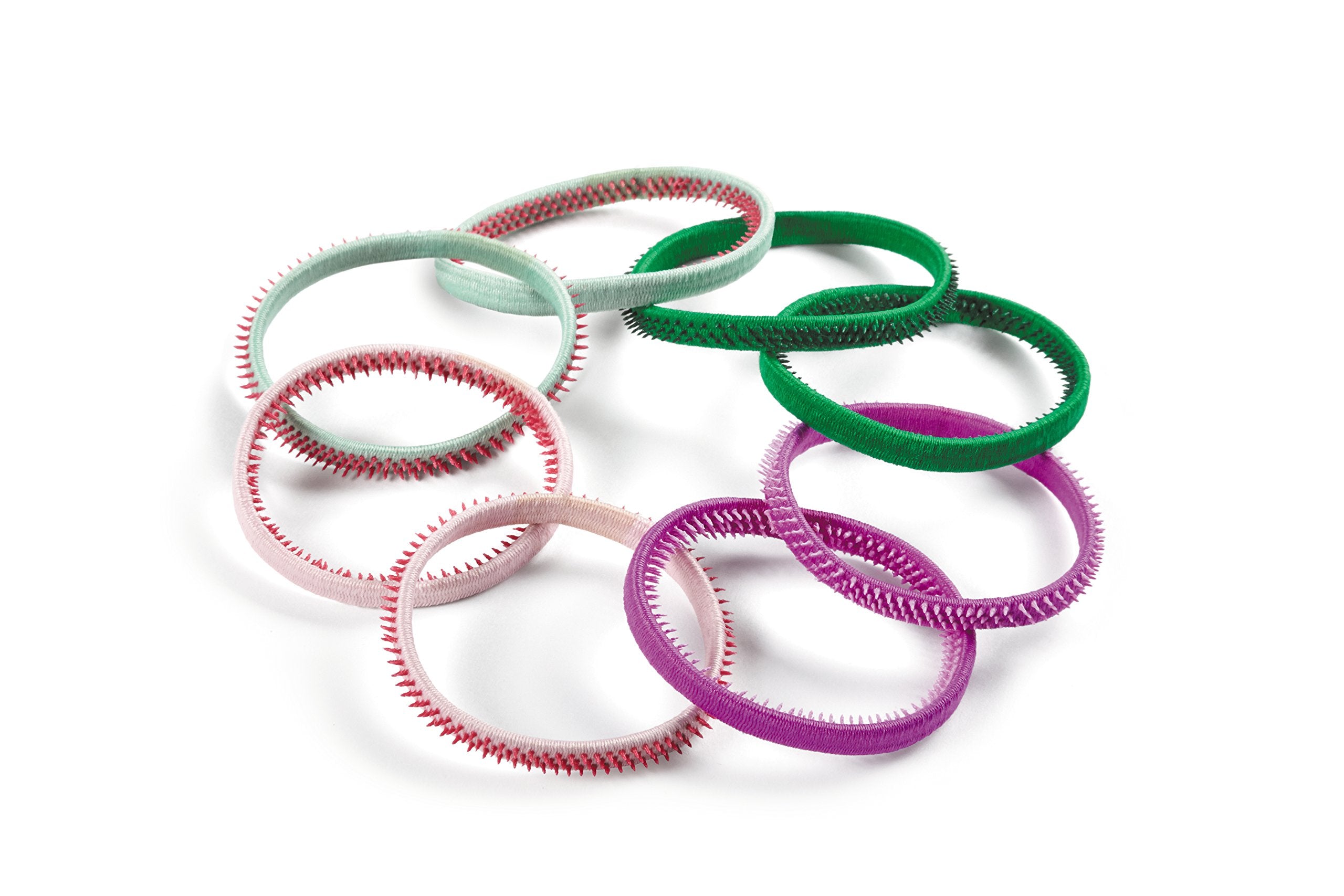 Goody SlideProof Hair Tie Elastics, Sparkly Neon, 8Count
