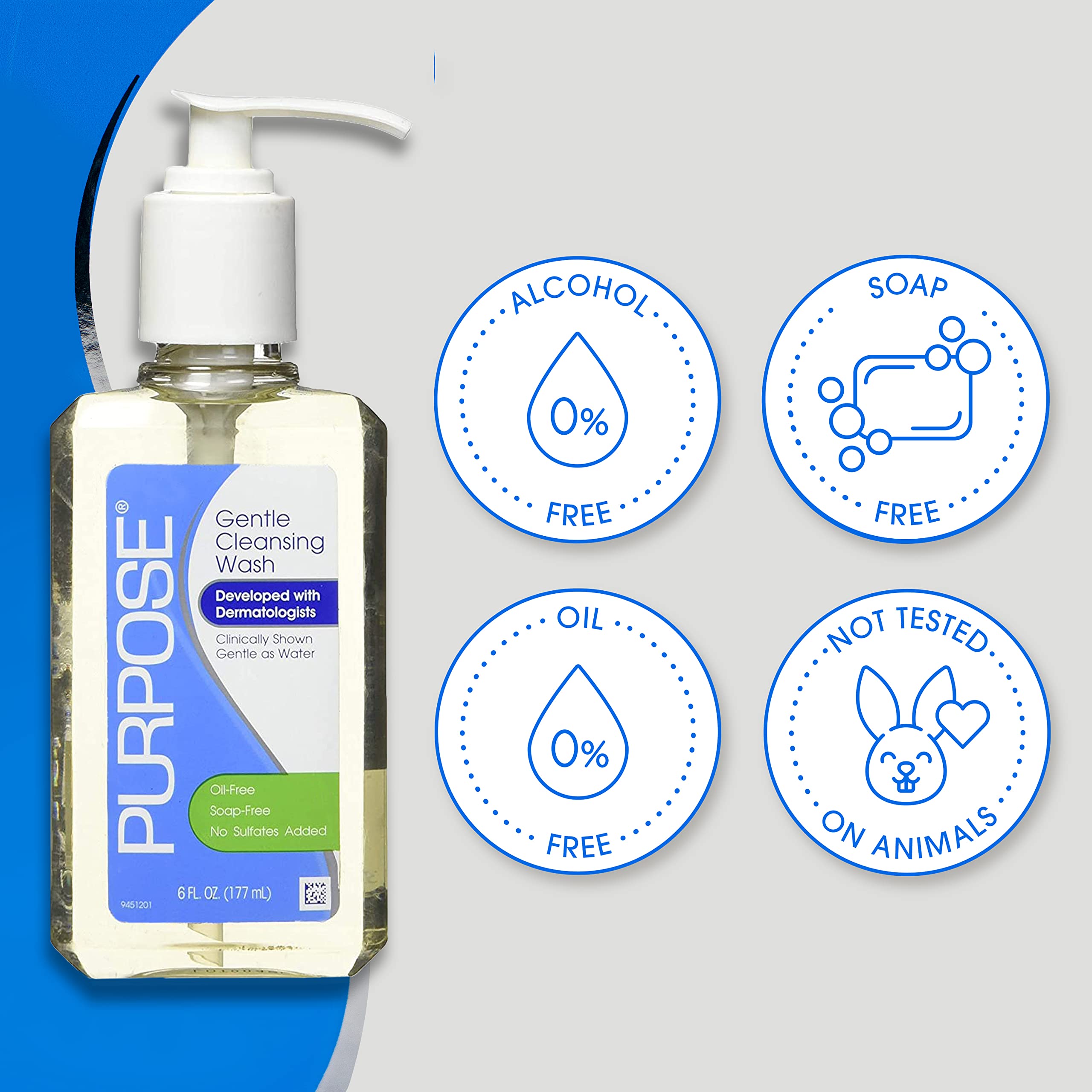 Purpose Gentle Cleansing Wash, 12 Ounce
