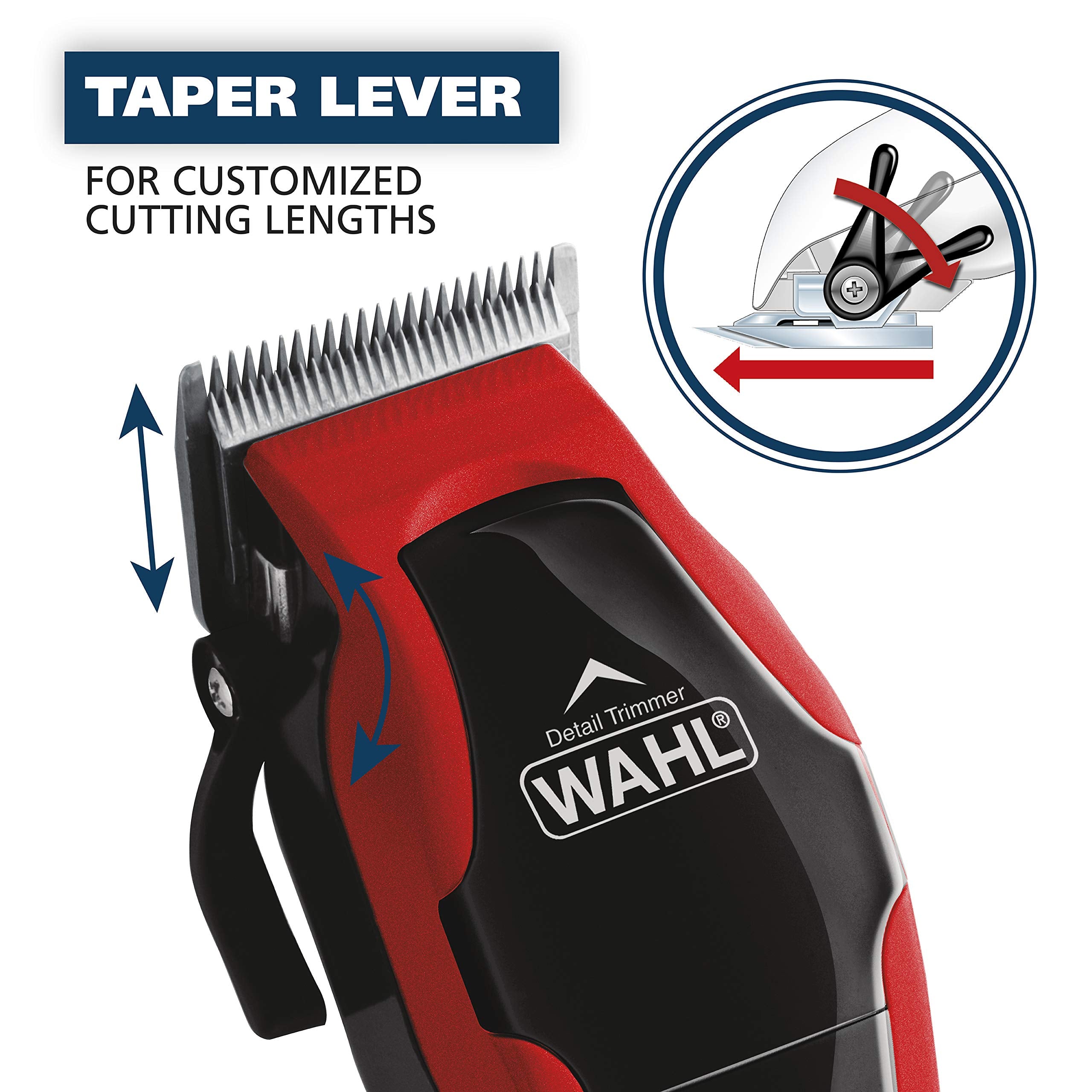 Wahl USA Clip ?? Trim 2 In 1 Corded Hair Clipper with Pop Up Trimmer Kit, Perfect for Home Haircuts and Touching Up Around Neckl