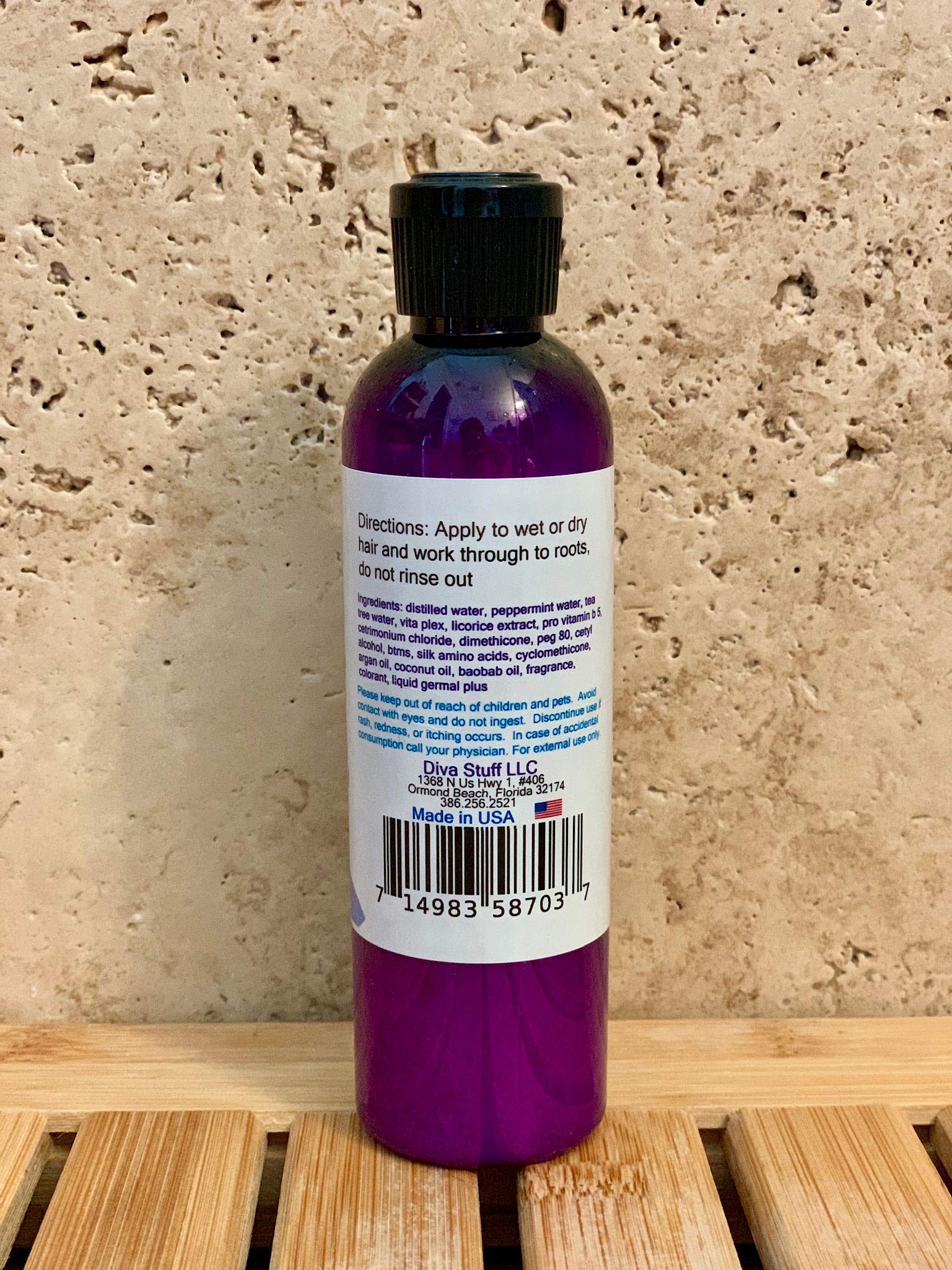 Frosted Lime Cupcake Scented Leave In Hair Conditioner with Hair Growth Ingredients, All In One, Diva Stuff