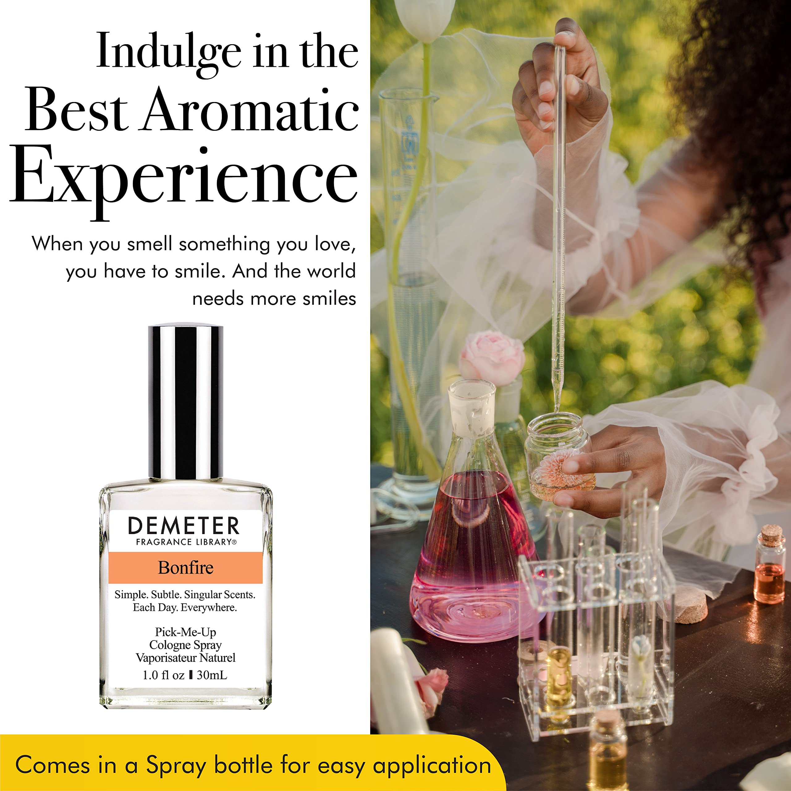 DEMETER Bonfire, 1 oz Cologne Spray, Perfume for Women and Men