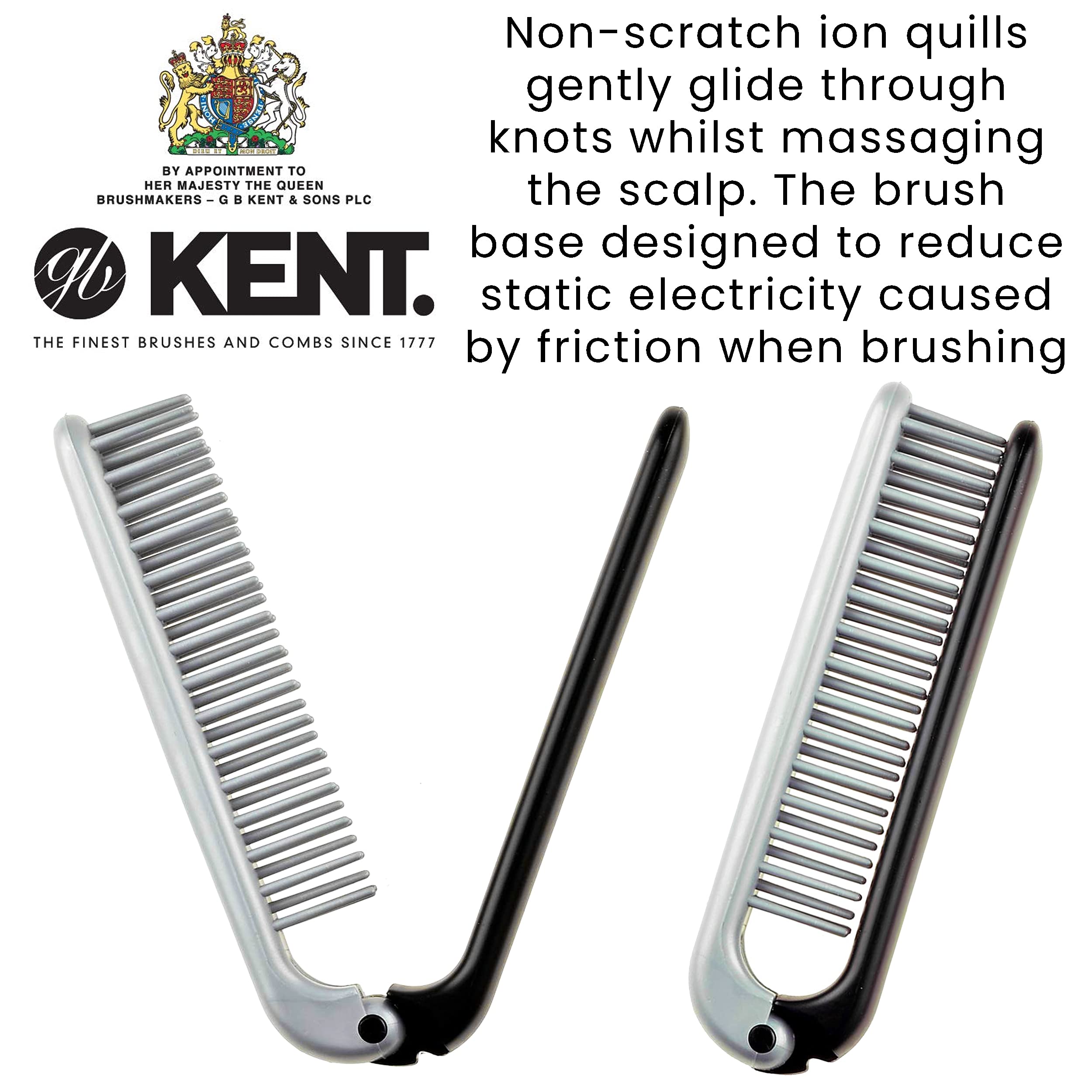 Kent Kfm4 Anti Static Hair Brush Styling Brush Folding Brush Small Hair Brush For Men Daily Grooming Using Mens Styling Products
