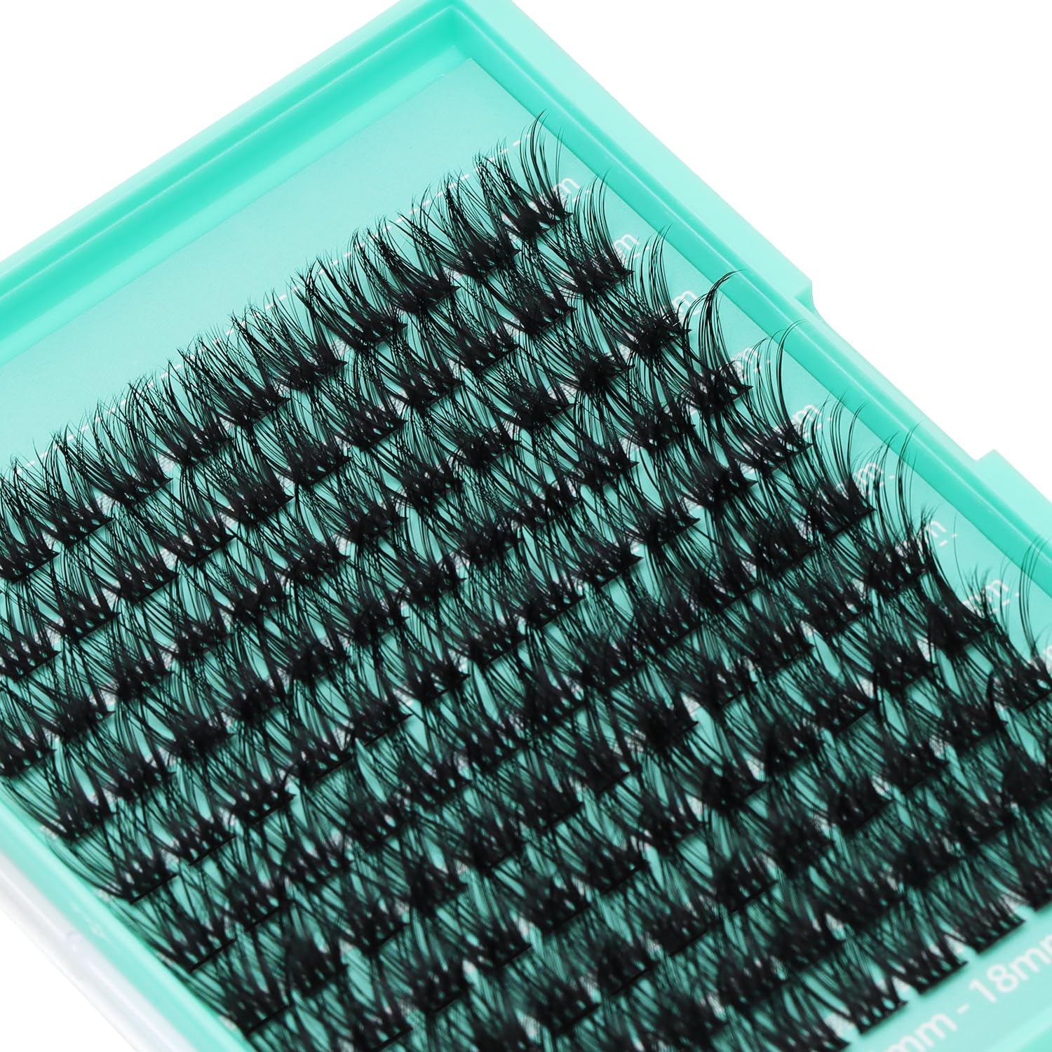 Bodermincer 132 Cluster 14-16-18Mm Mixed Length Black Lash Cluster Eyelash Extension Natural 3D Russian Volume Faux 3D Effect Gl